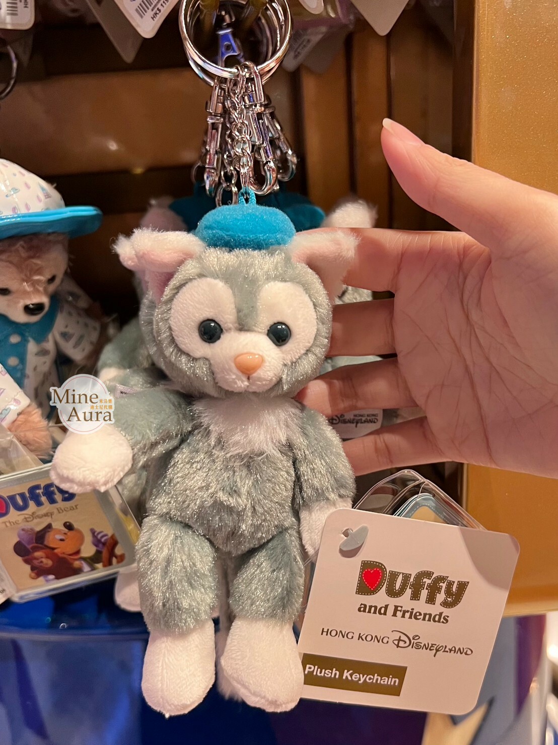 傑拉托尼 畫家貓 Gelatoni 站姿 吊飾 鑰匙圈 -香港迪士尼樂園