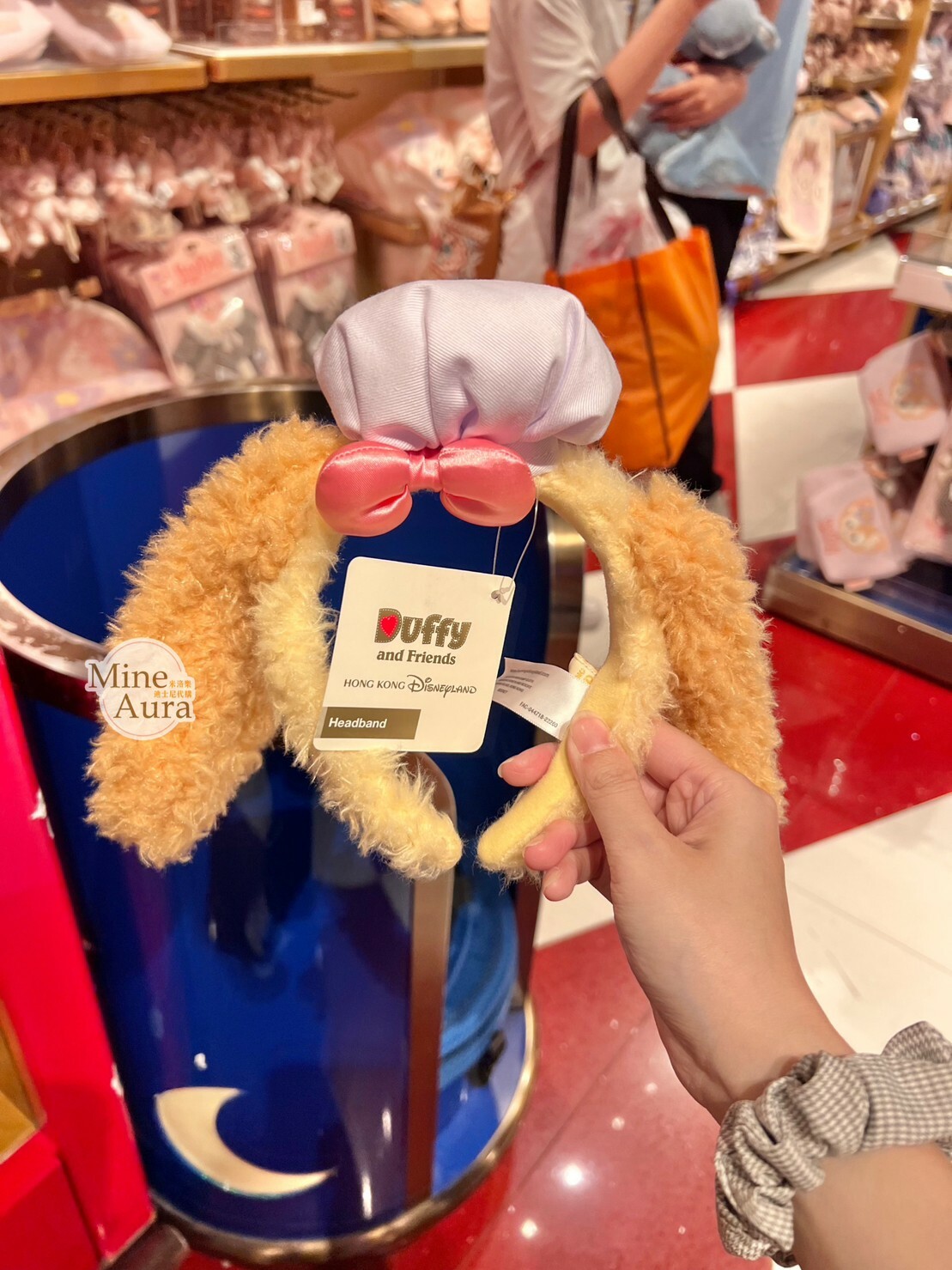 可琦安 餅乾 CookieAnn 立體耳朵 絨毛 造型 髮圈 髮箍 -香港迪士尼樂園