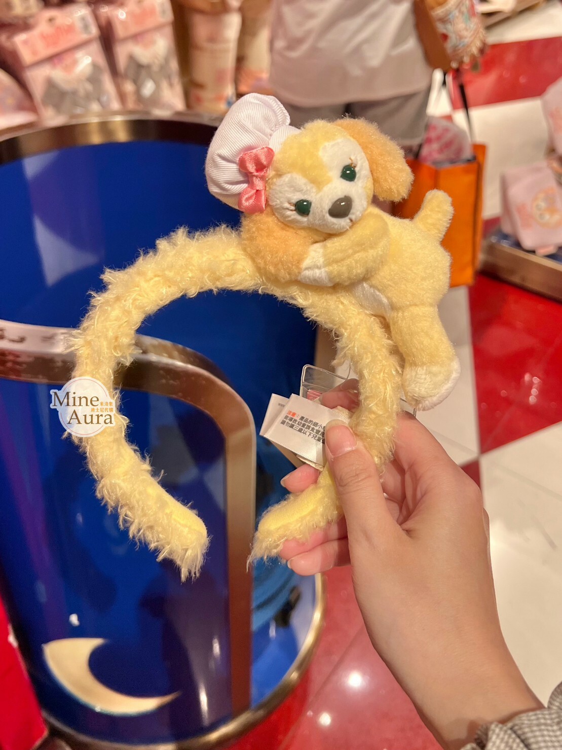 可琦安 餅乾 CookieAnn 趴趴造型 絨毛 髮圈 髮箍 -香港迪士尼樂園