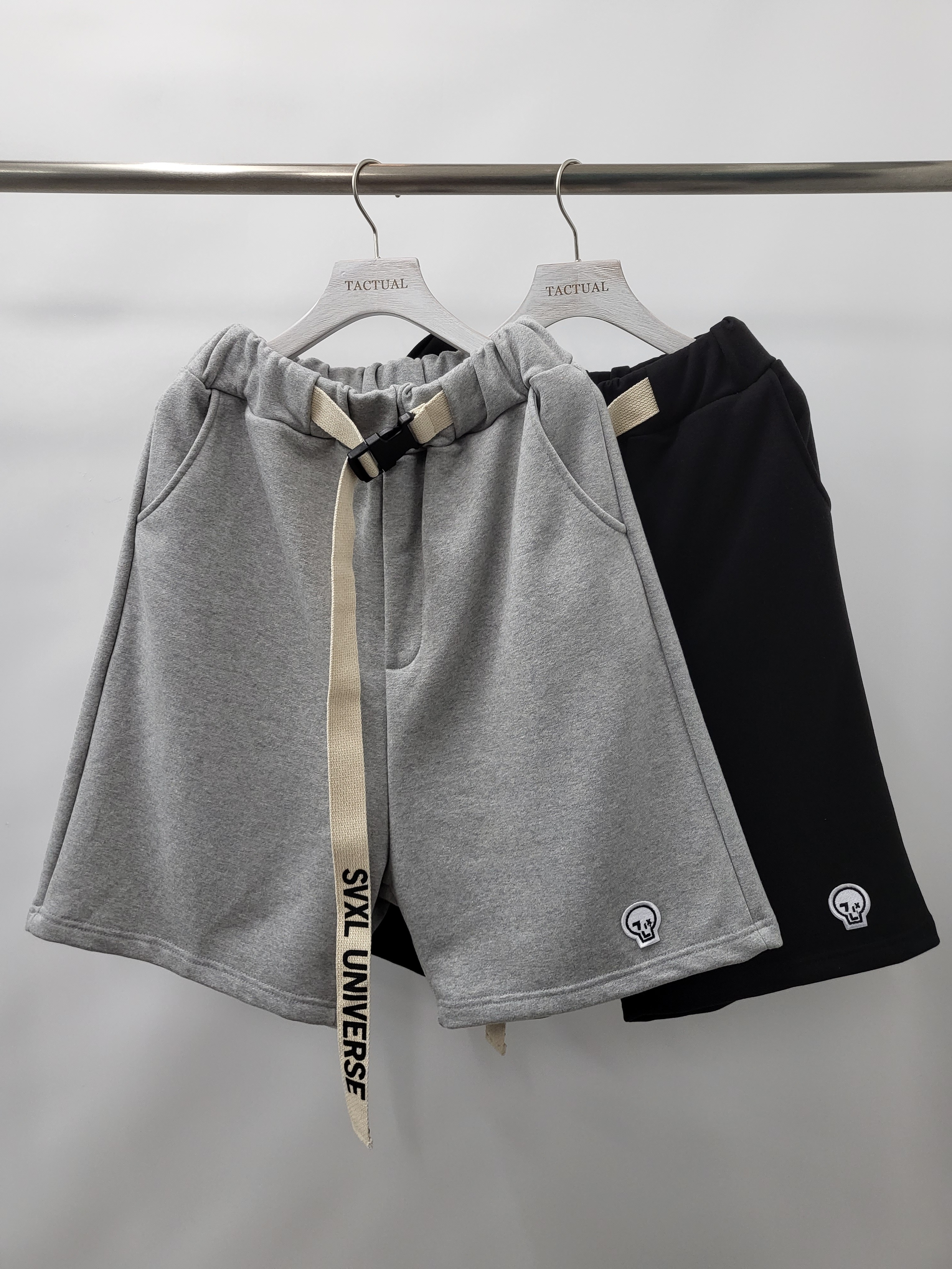 索帶棉質骷髏頭圖案短褲 P2468