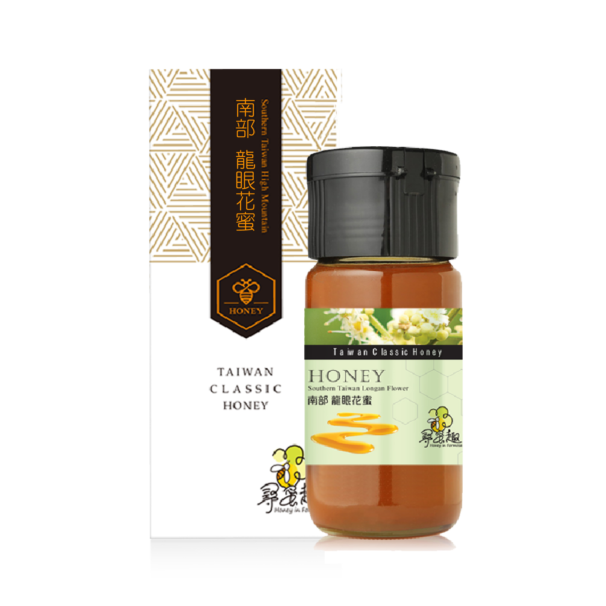 台灣南部-龍眼蜂蜜(700g玻璃罐盒裝) (附禮袋)