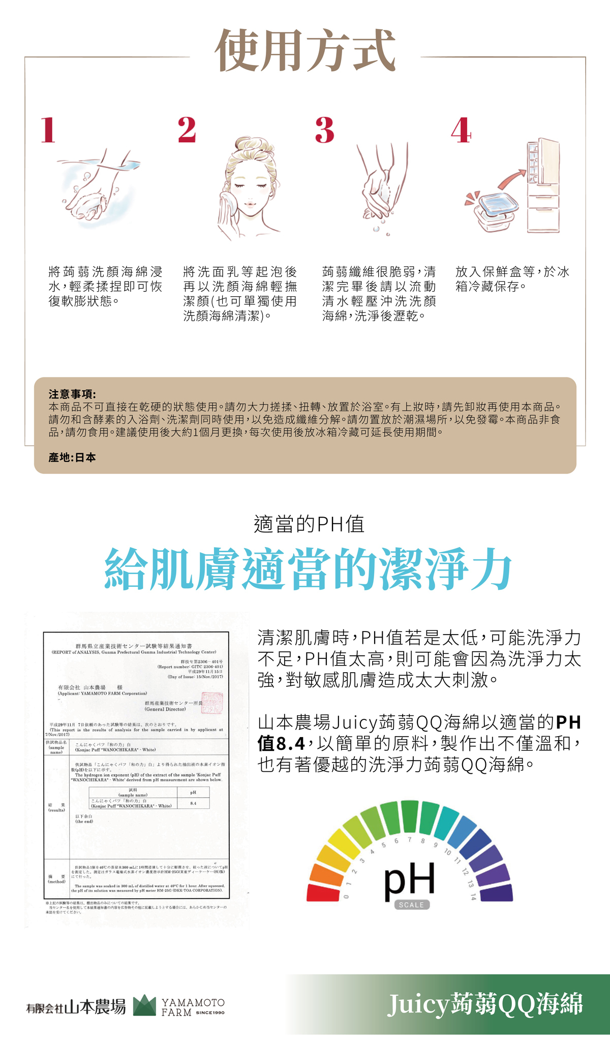 Juicy山本農場-蒟蒻QQ洗臉海綿