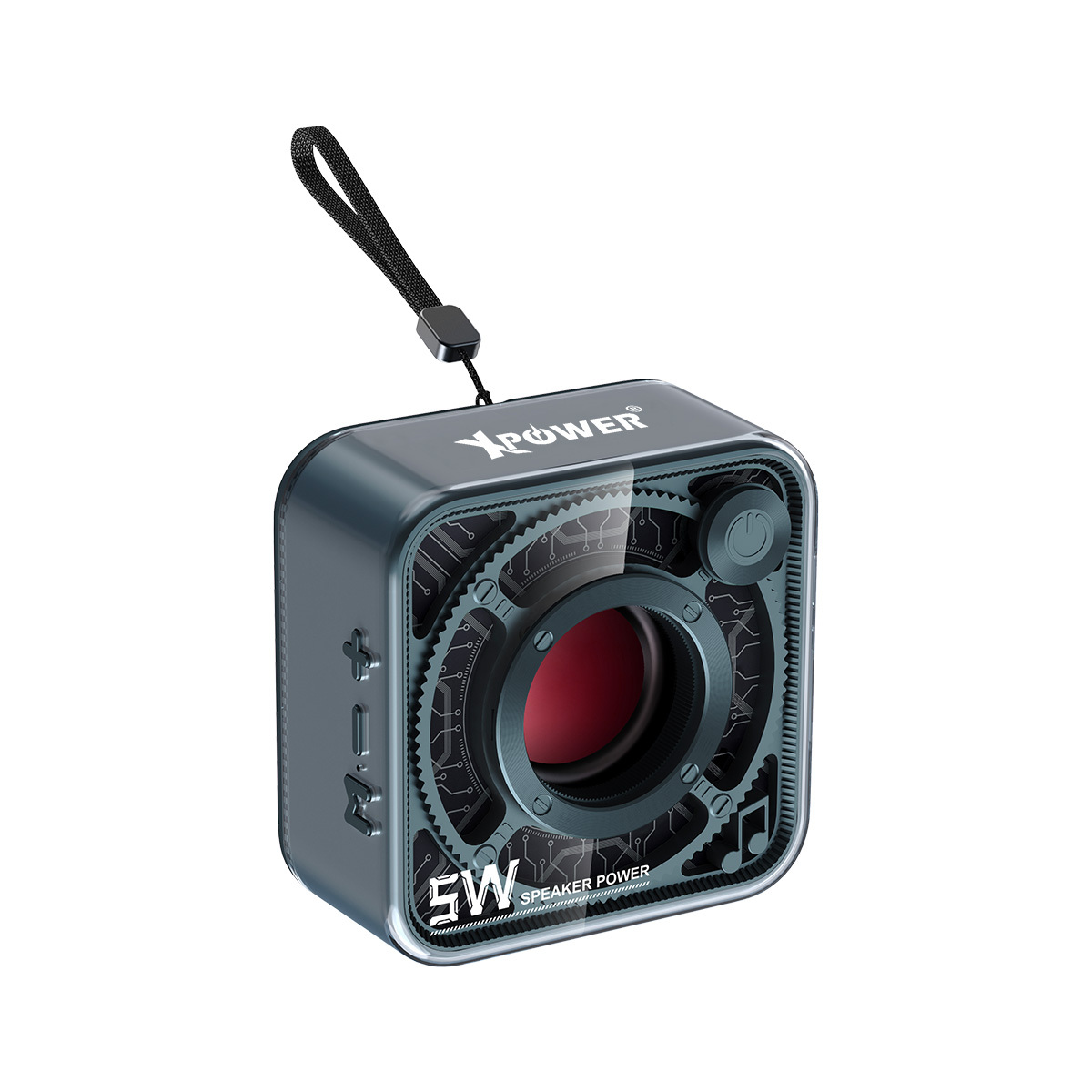 XPower MBS15 藍牙5.2透明迷你喇叭   (深藍綠)