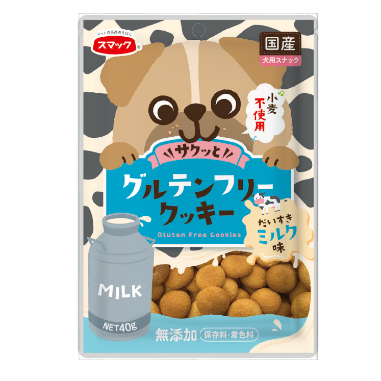 「日の味」丨SMACK 無麩質防敏小饅頭 牛奶味 40g (JSM-3783)