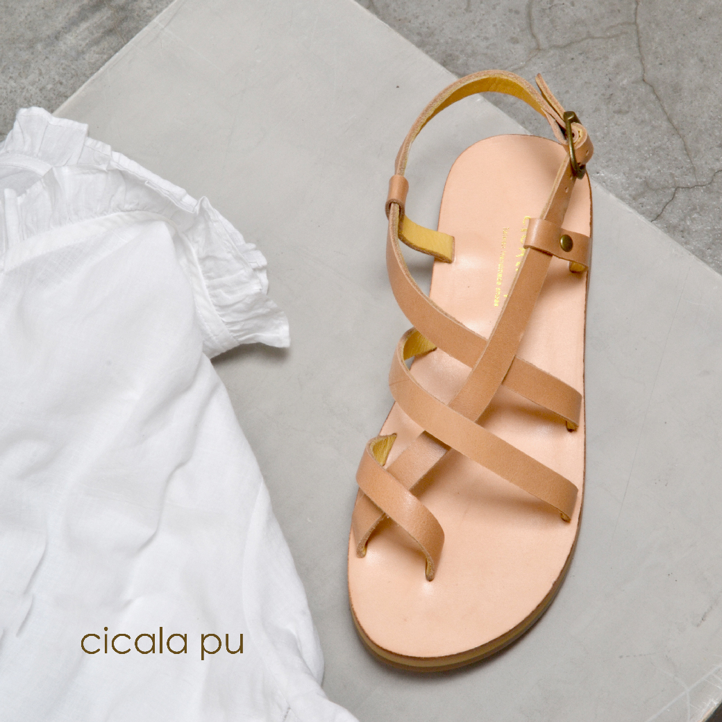 7920  駝色 細帶羅馬涼鞋