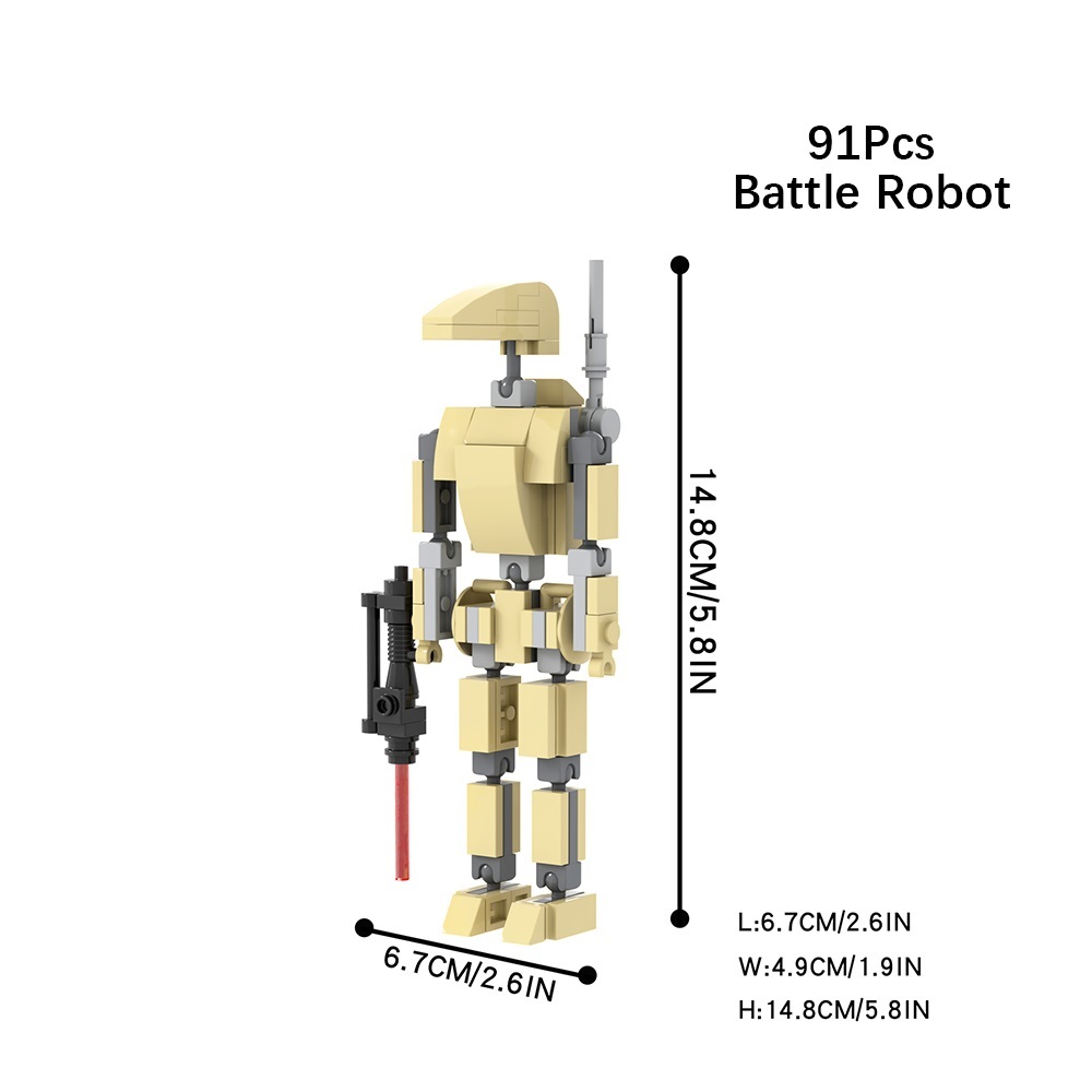 MOC Battle Robot Star Wars Buildings Set Fit Lego NO BOX MOC2090