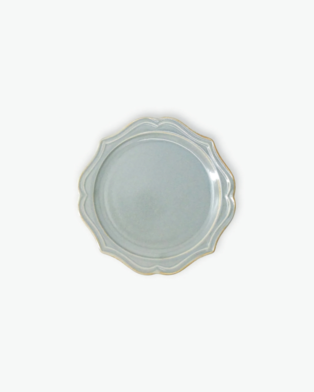 Vanves Relief Plate M 18cm Grey｜Mino Ware