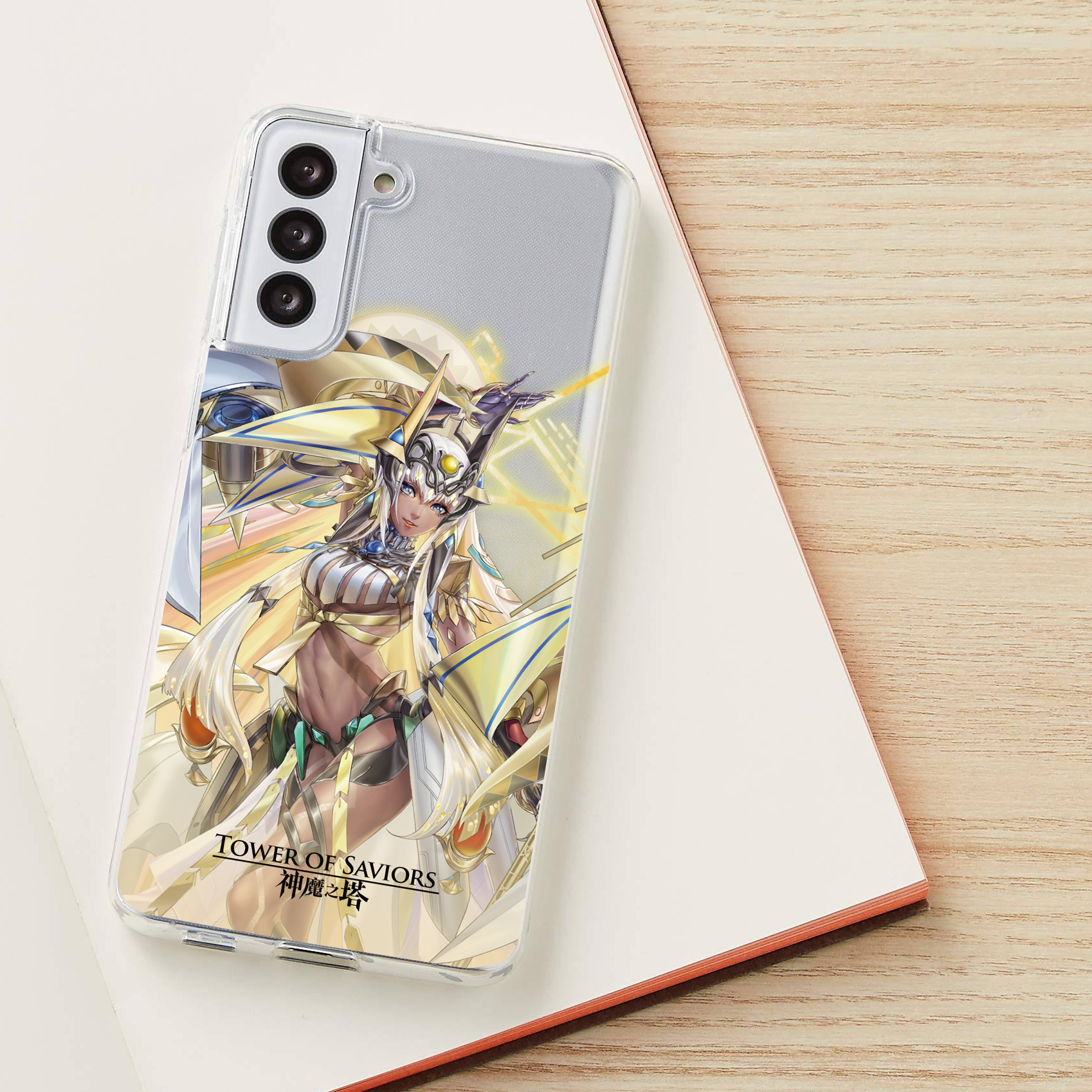 《神魔之塔》黑金三星手機殼（驕陽永耀・阿圖姆）