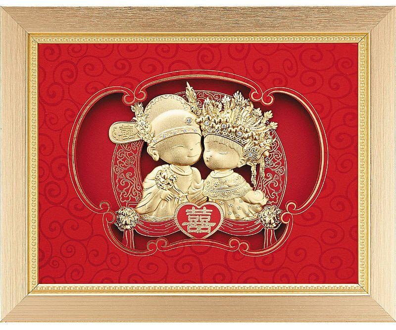 中式-雙喜娃娃│結婚祝賀禮品首選│客製化禮物