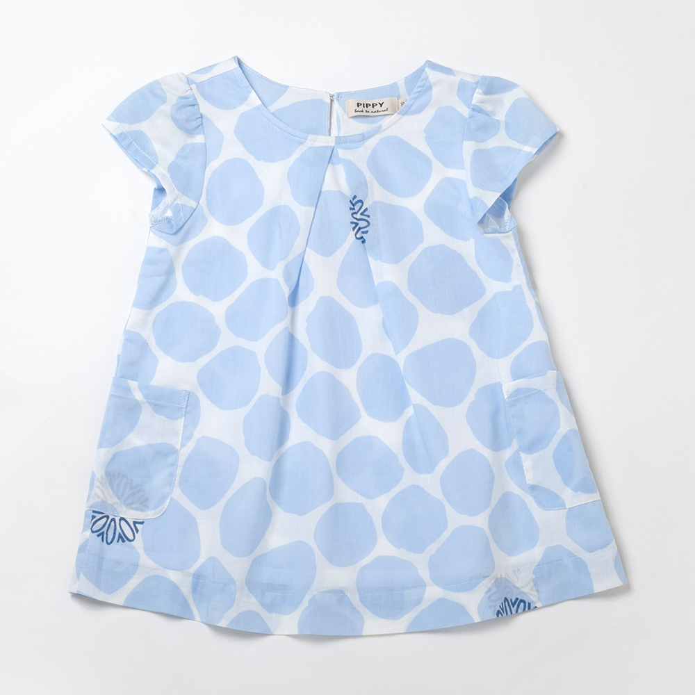 PIPPY水花飄逸泡泡圓點純棉上衣 水