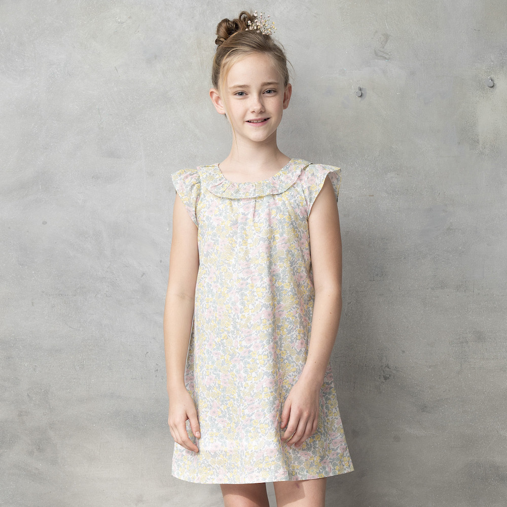 PIPPY春季百花純棉連身裙洋裝 粉