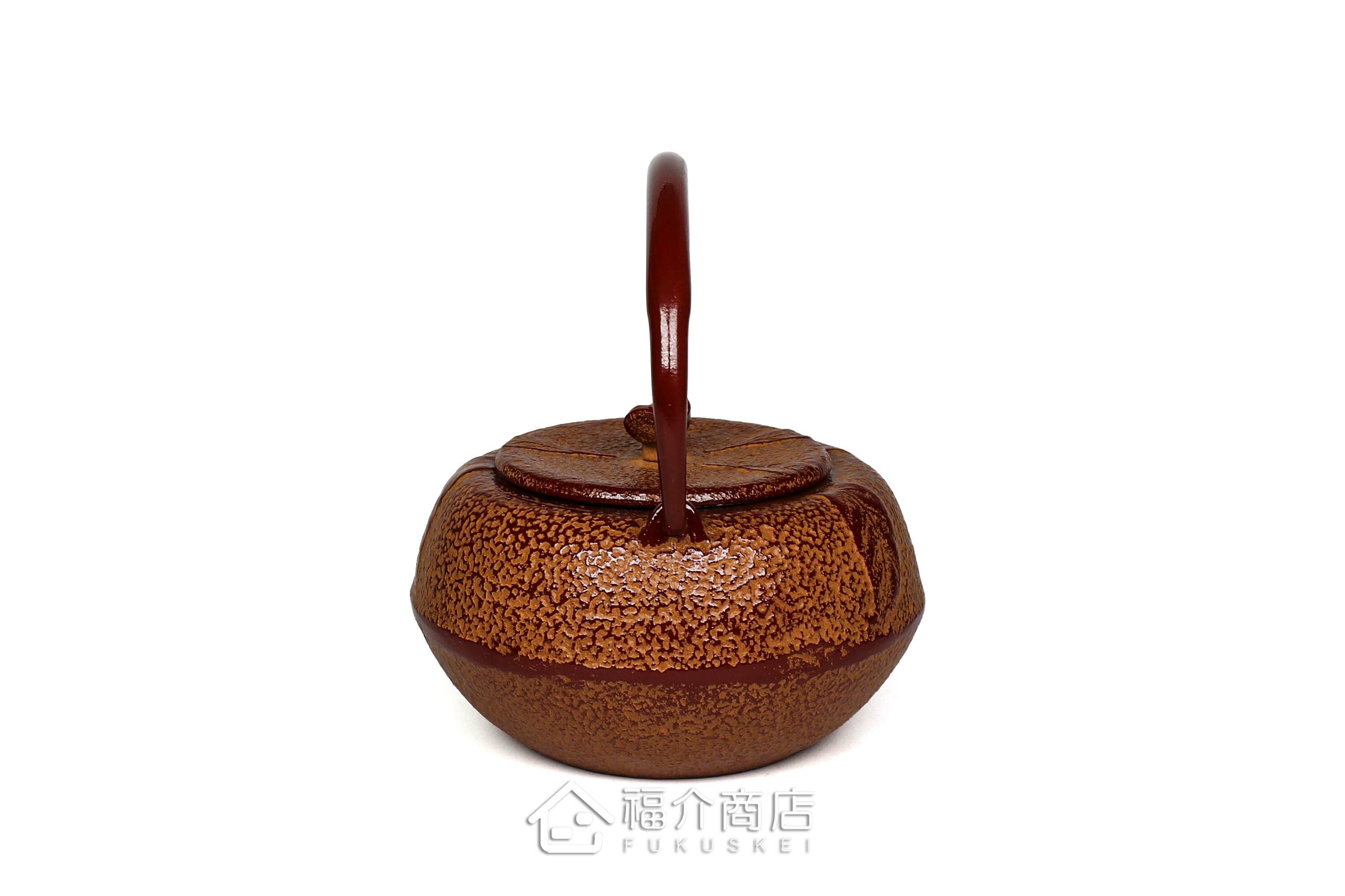 岩戶鑄工所製作的日本泡茶壺,蜜柑造型壺身