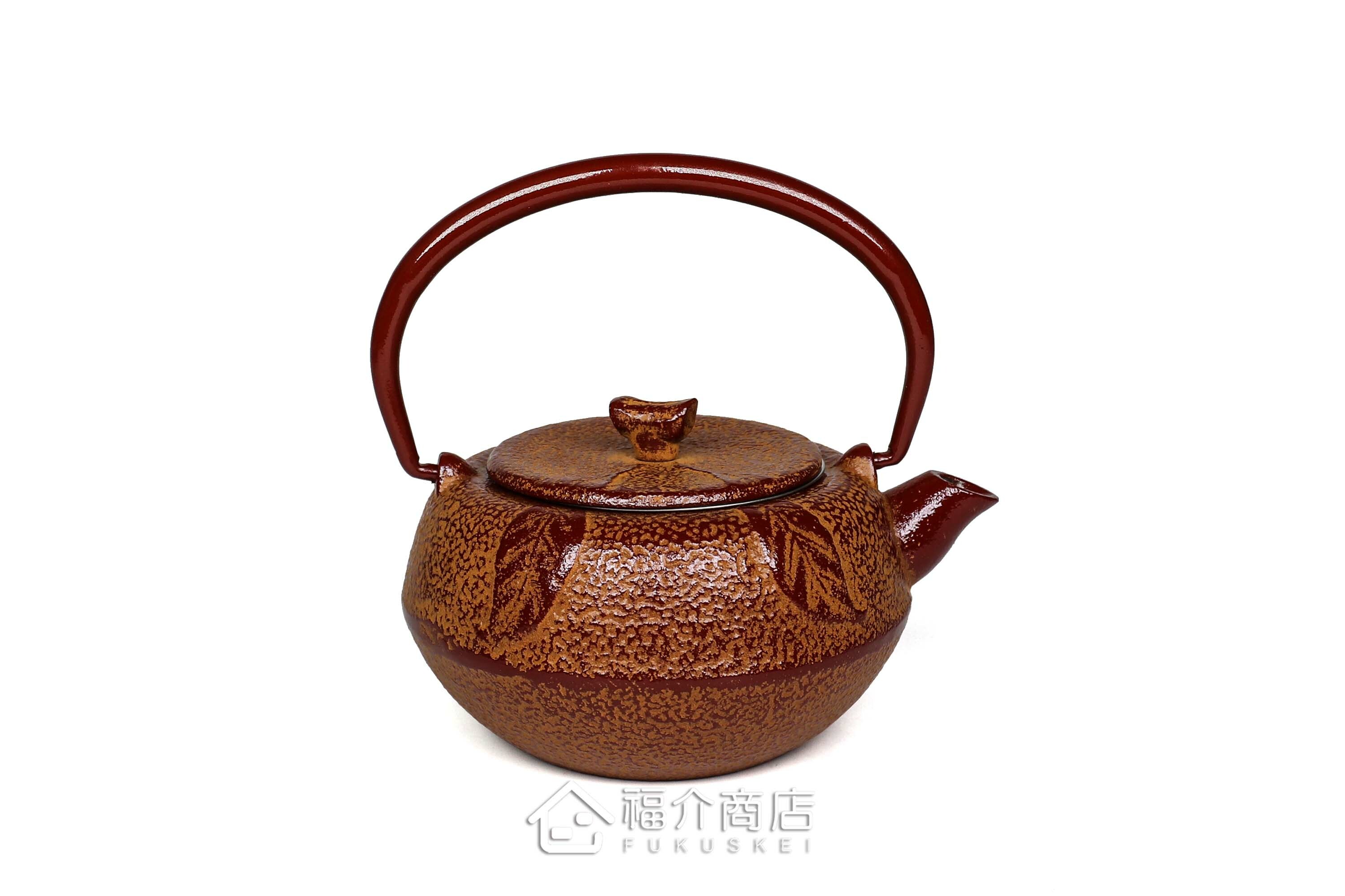 岩戶鑄工所製作的日本泡茶壺,蜜柑造型壺身