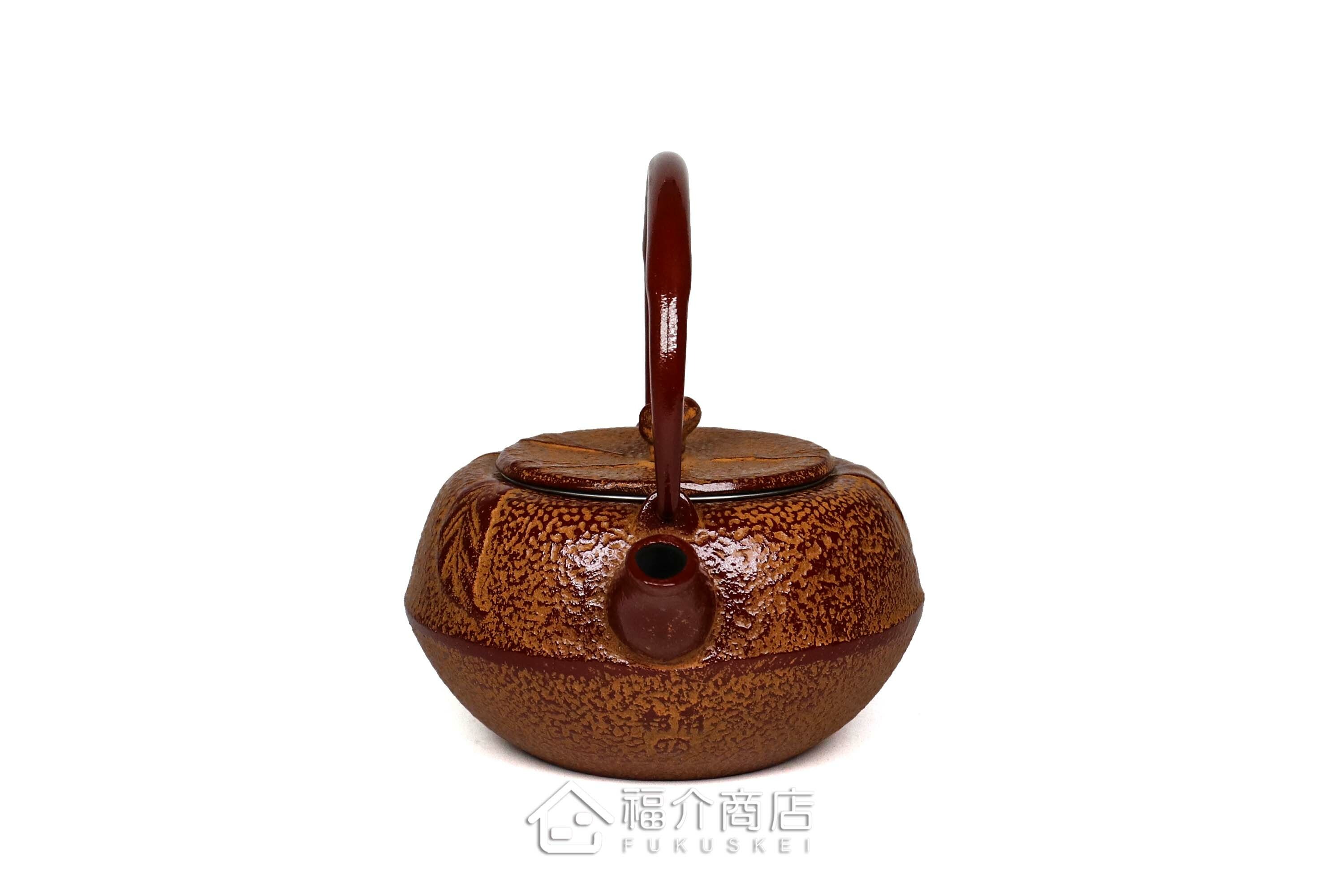 岩戶鑄工所製作的日本泡茶壺,蜜柑造型壺身