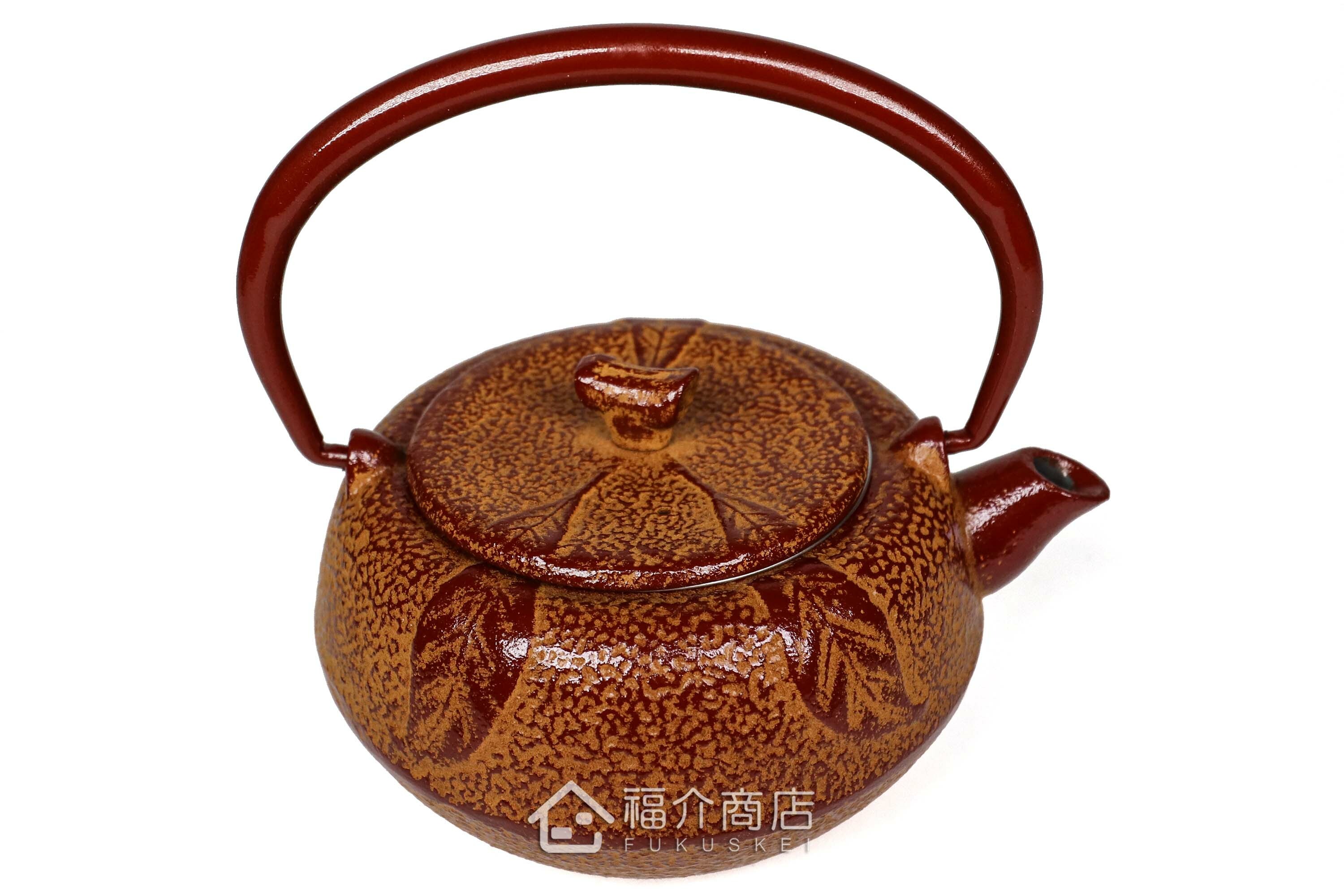 泡茶用的蜜柑造型鑄鐵茶壺