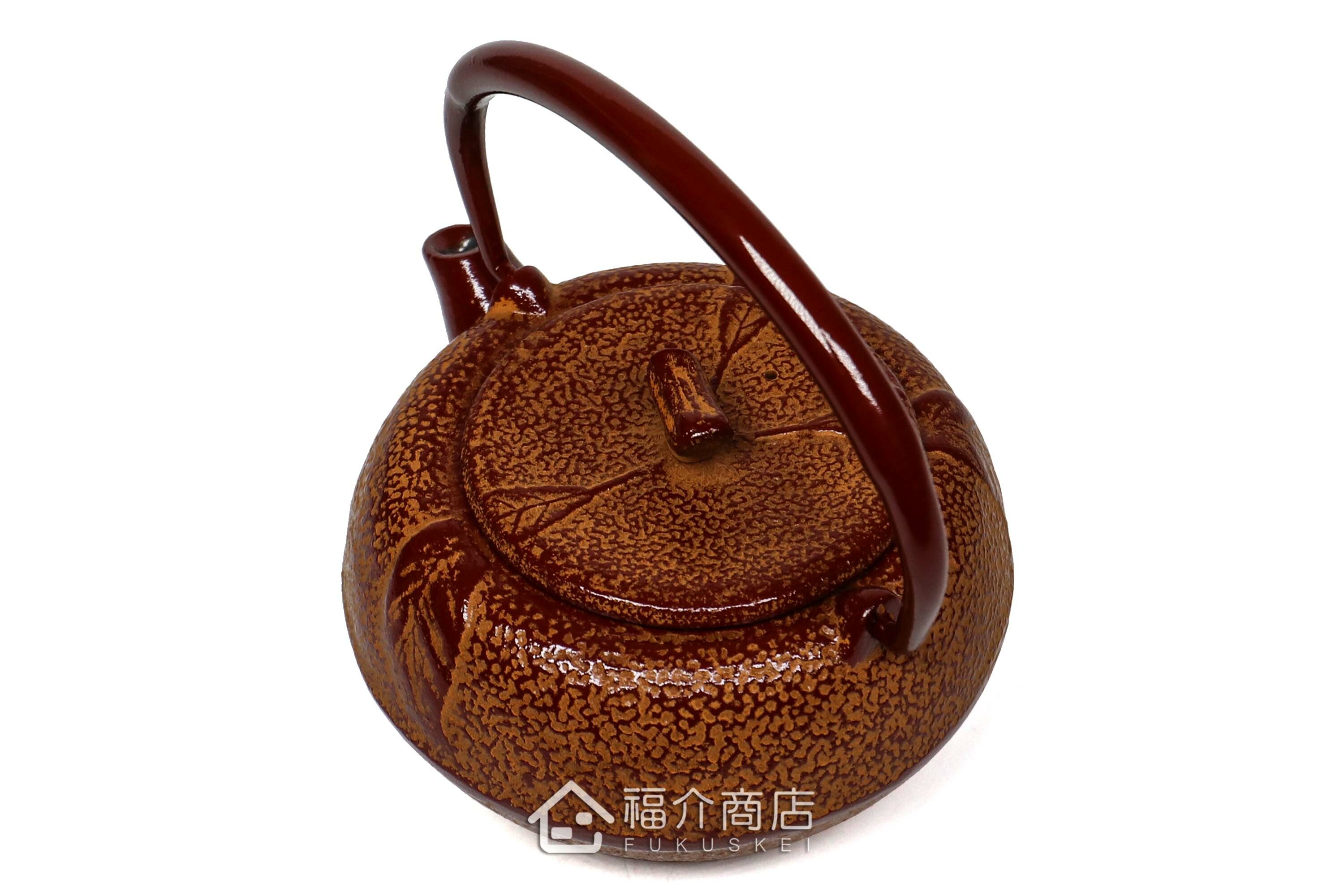 泡茶用的蜜柑造型鑄鐵茶壺