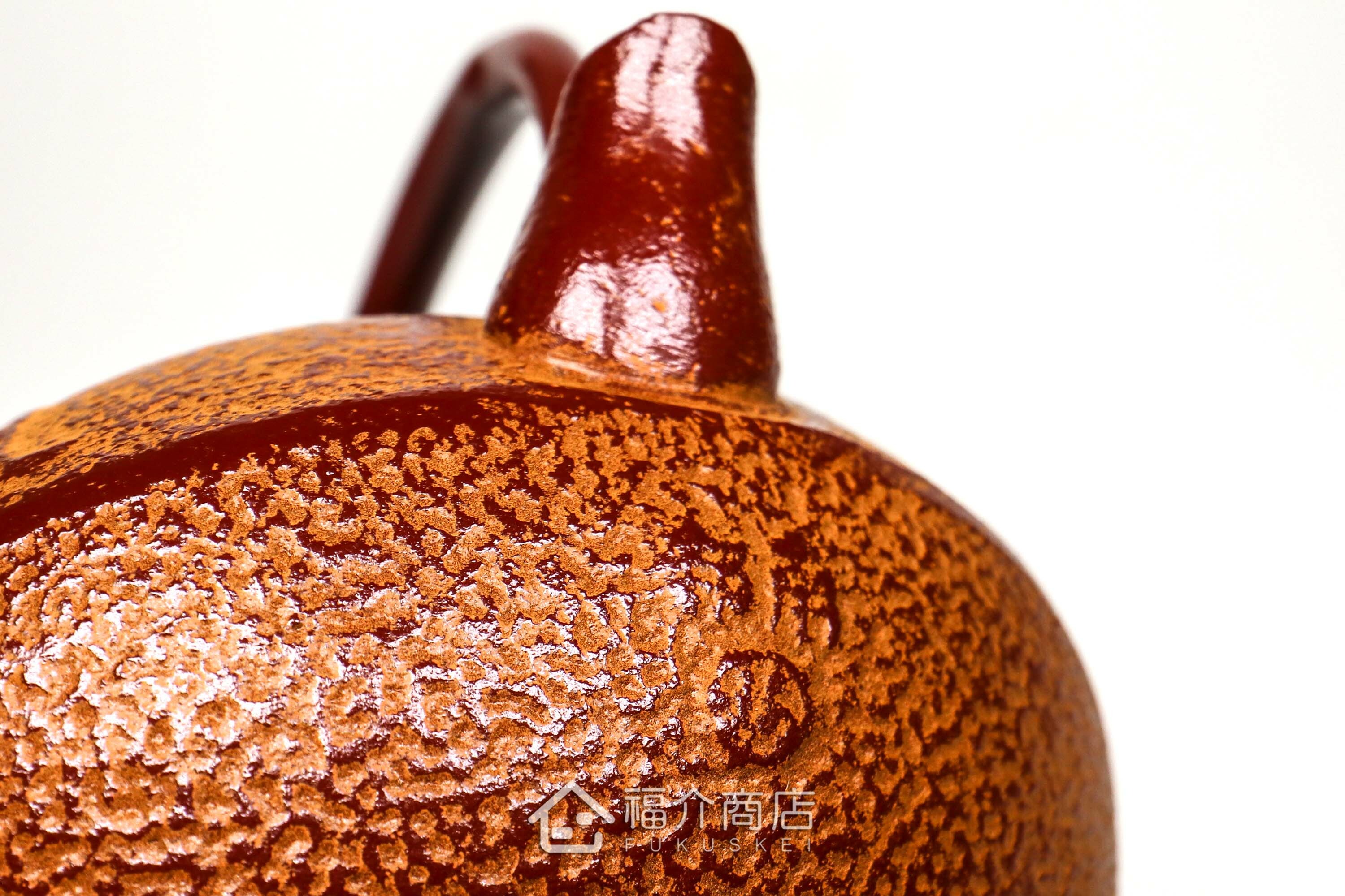 泡茶用的蜜柑造型鑄鐵茶壺