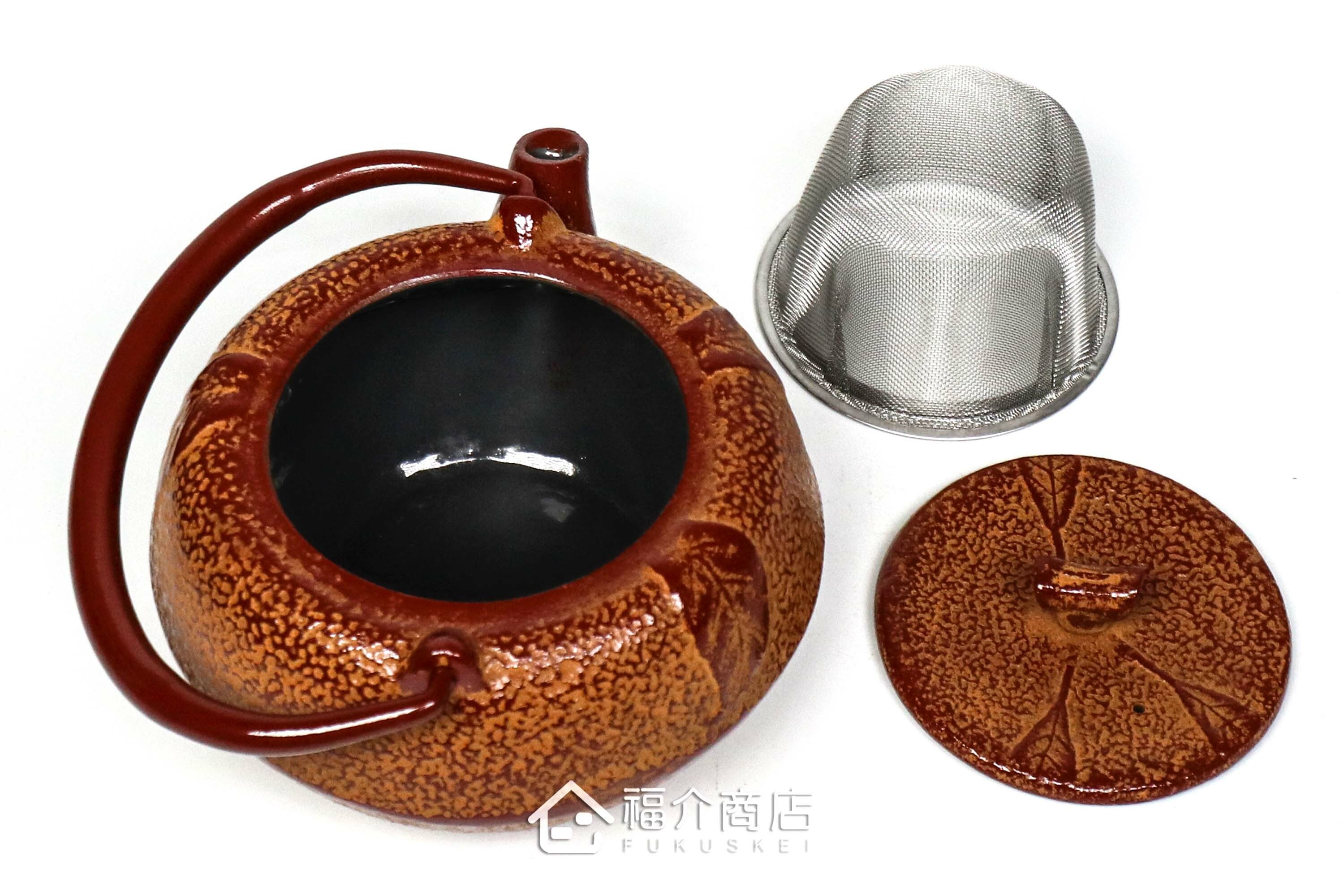 泡茶用的蜜柑造型鑄鐵茶壺