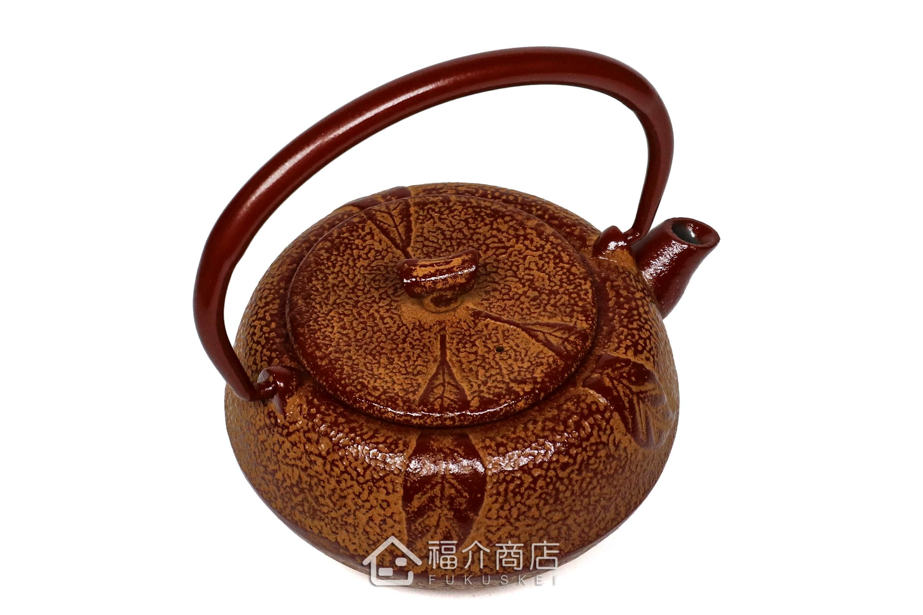 泡茶用的蜜柑造型鑄鐵茶壺