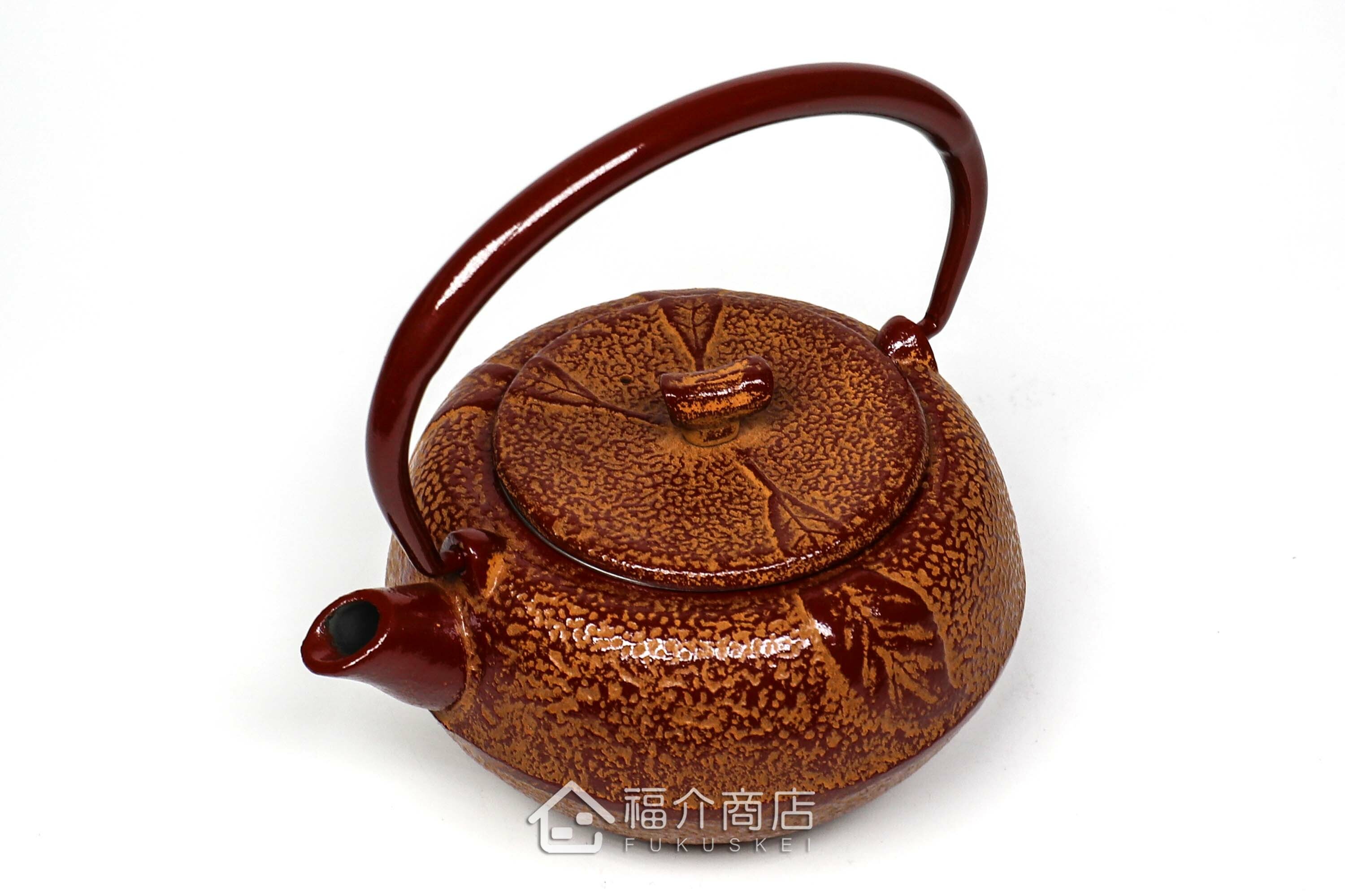 泡茶用的蜜柑造型鑄鐵茶壺