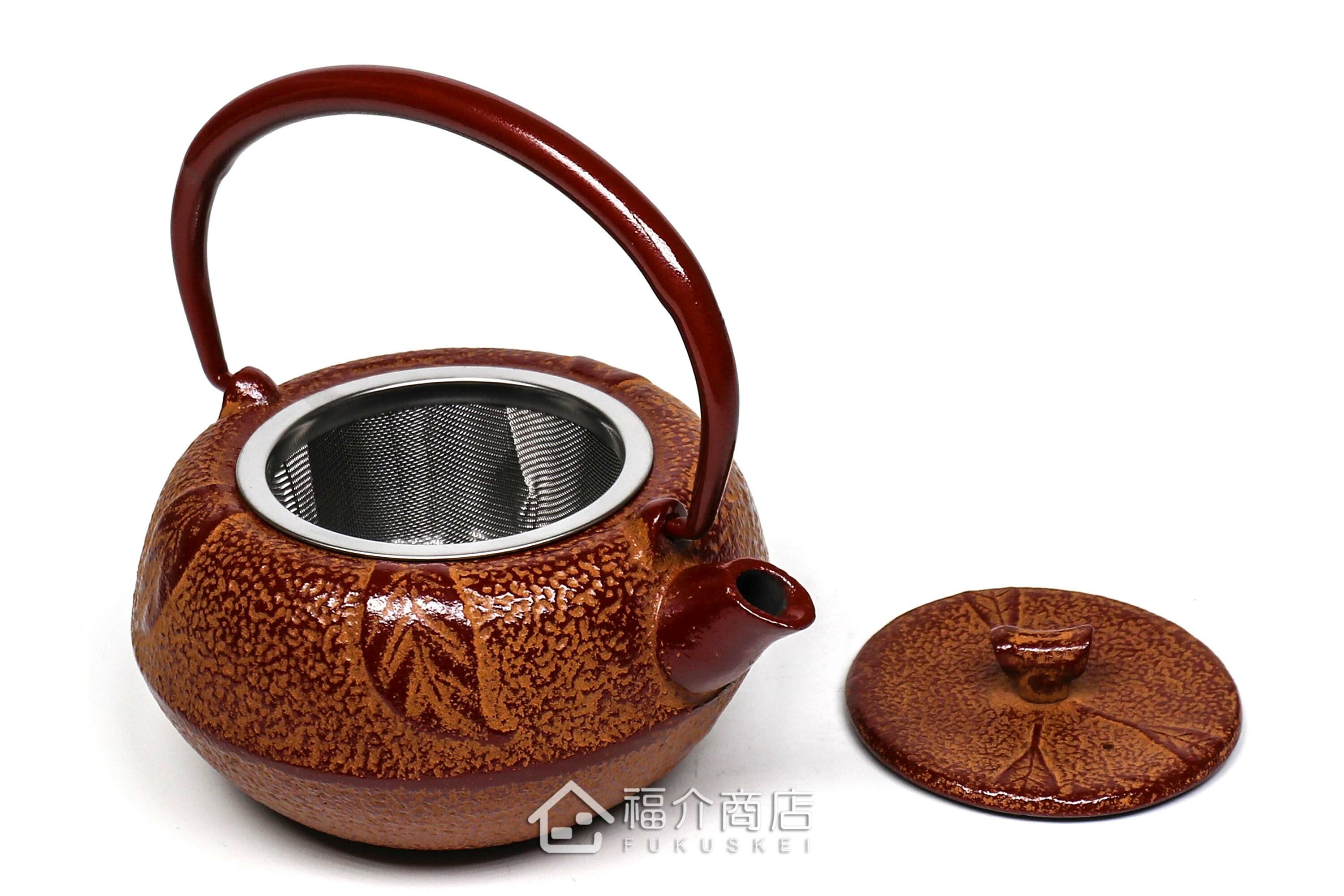 泡茶用的蜜柑造型鑄鐵茶壺