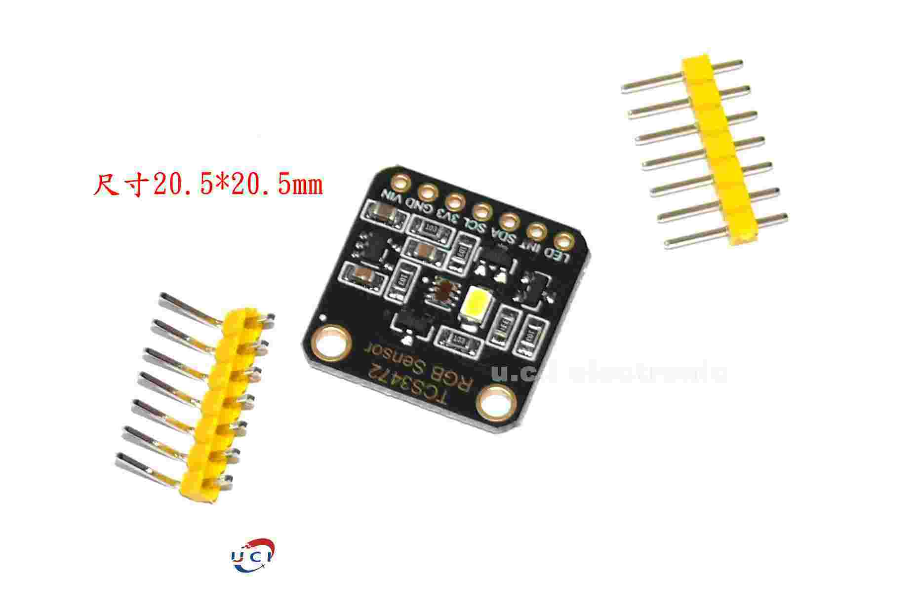 【UCI電子】(9-6) TCS3472X顏色識別感測器 RGB開發板 IIC通信顏色識別顏色感應模組 TCS34725