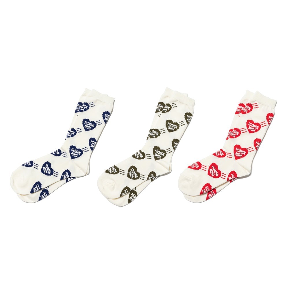 現貨┃日本製 HUMAN MADE HEART PATTERN SOCKS 愛心 襪子 長襪