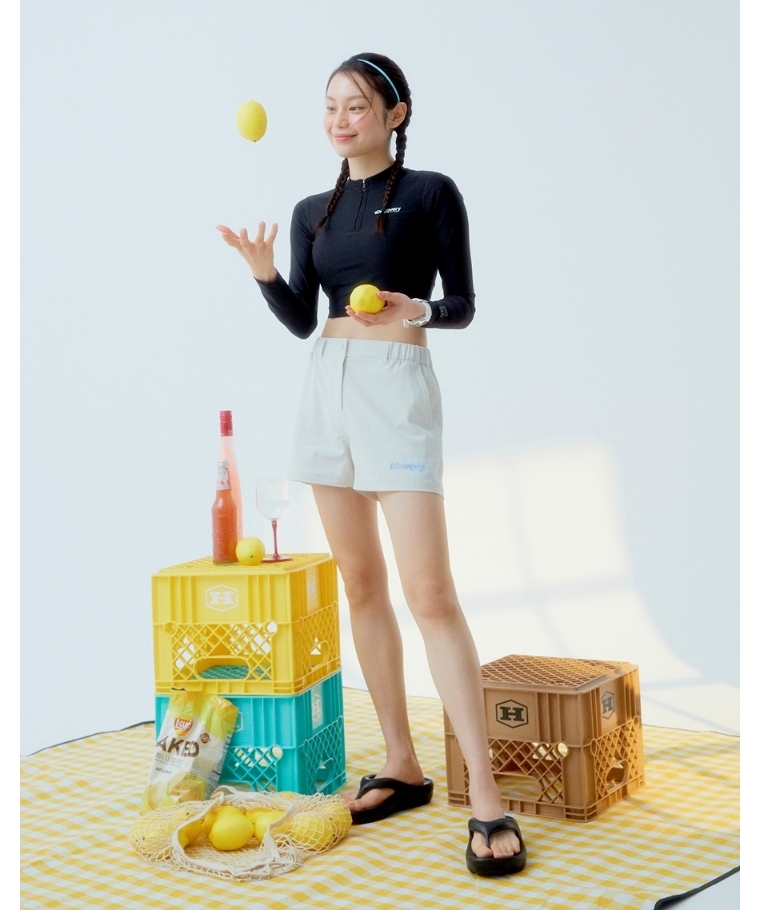 韓國代購 Discovery Expedition 女 半拉鍊防曬上衣 防磨衣 泳衣 JUN-