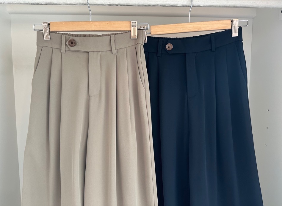 SOLID WIDE LEG LONG PANT