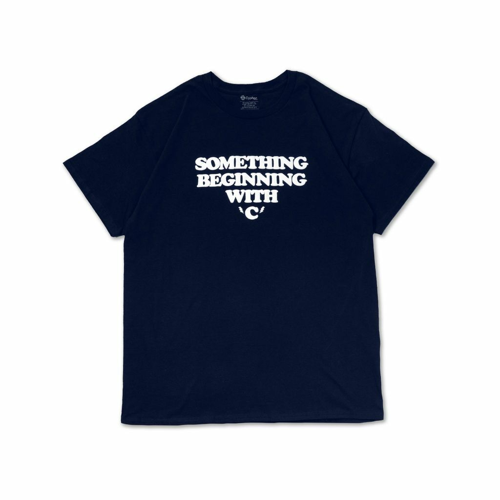 Cyphercode Something Beginning Tee 海軍藍