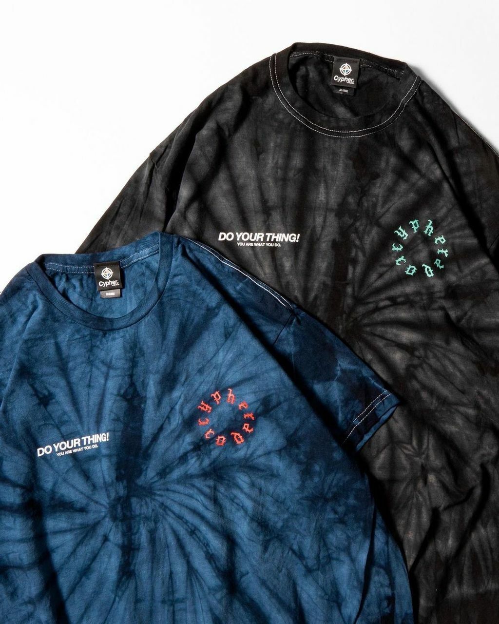 Cyphercode Do Your Things Tiedye Tee 藍色