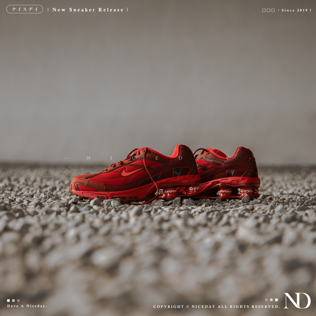 NICEDAY 代購 Supreme x Nike Shox Ride 2 SP 紅 男女尺寸 DN1615-600
