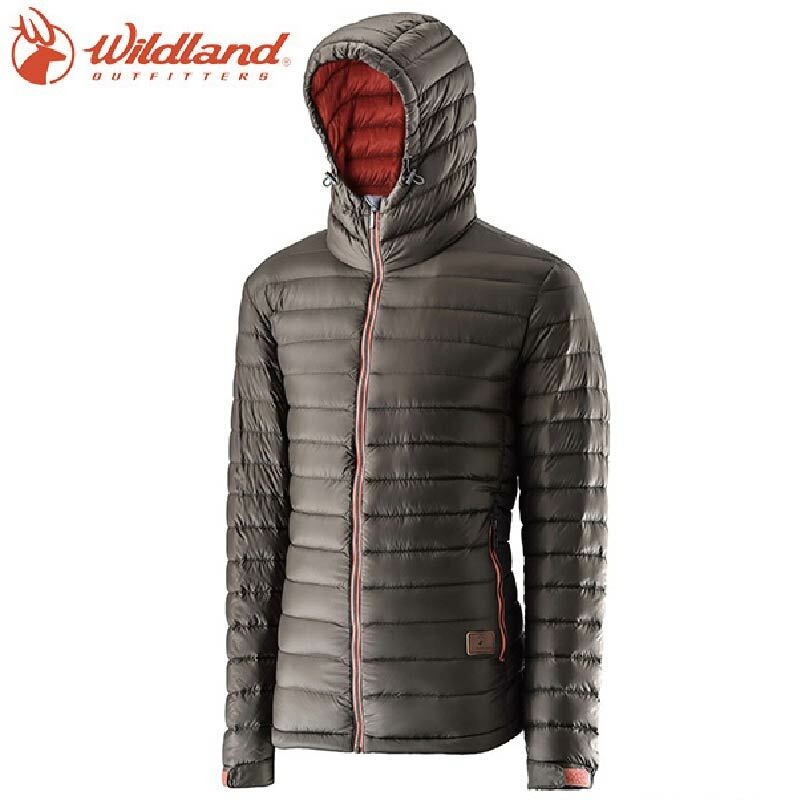 Wildland 0A22112-98 男700FP連帽輕羽絨衣 栗褐 防風/羽絨/保暖/輕量/高蓬鬆度/旅遊/露營/登山 02W22112-CN