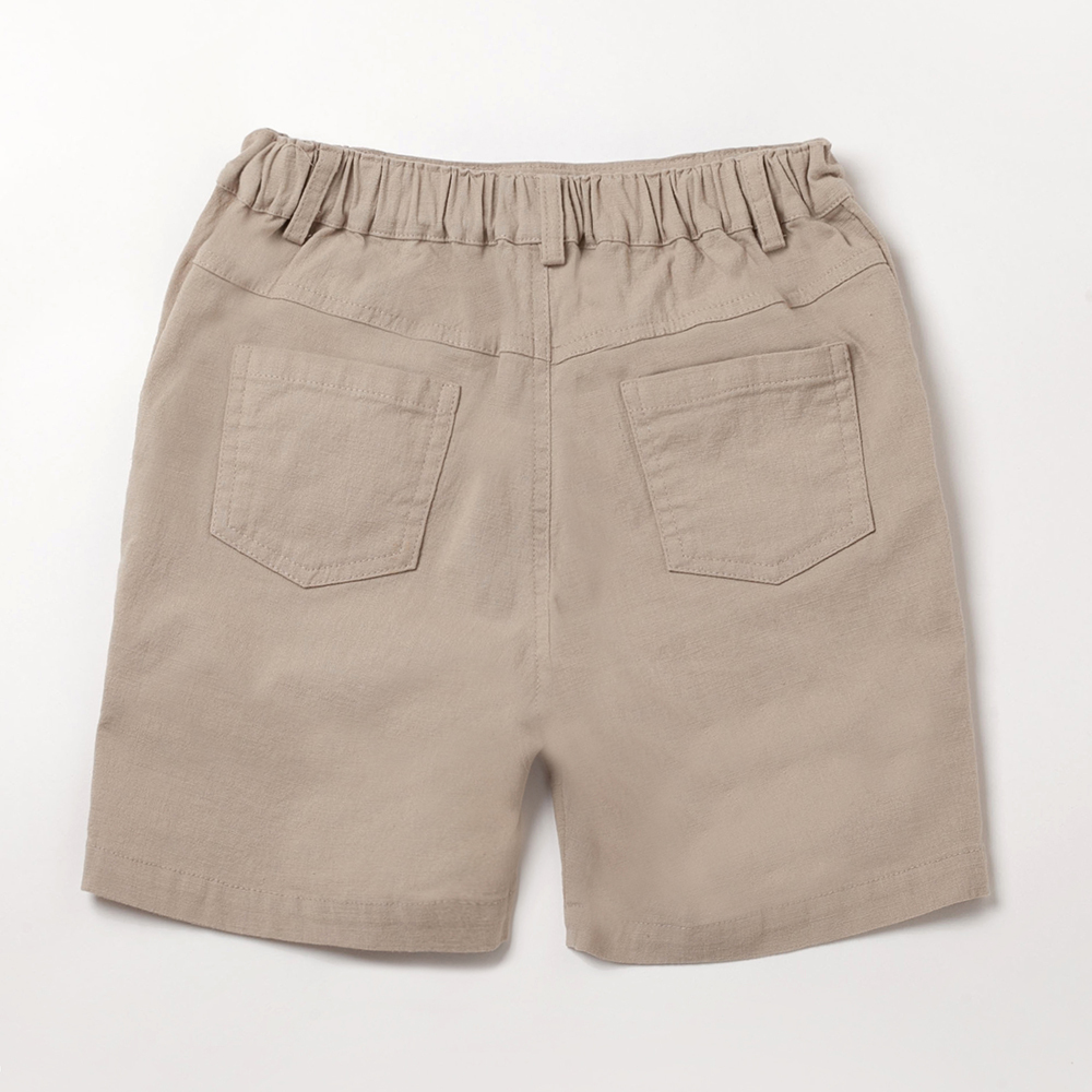 PIPPY 休閒彈性棉工裝短褲 卡其