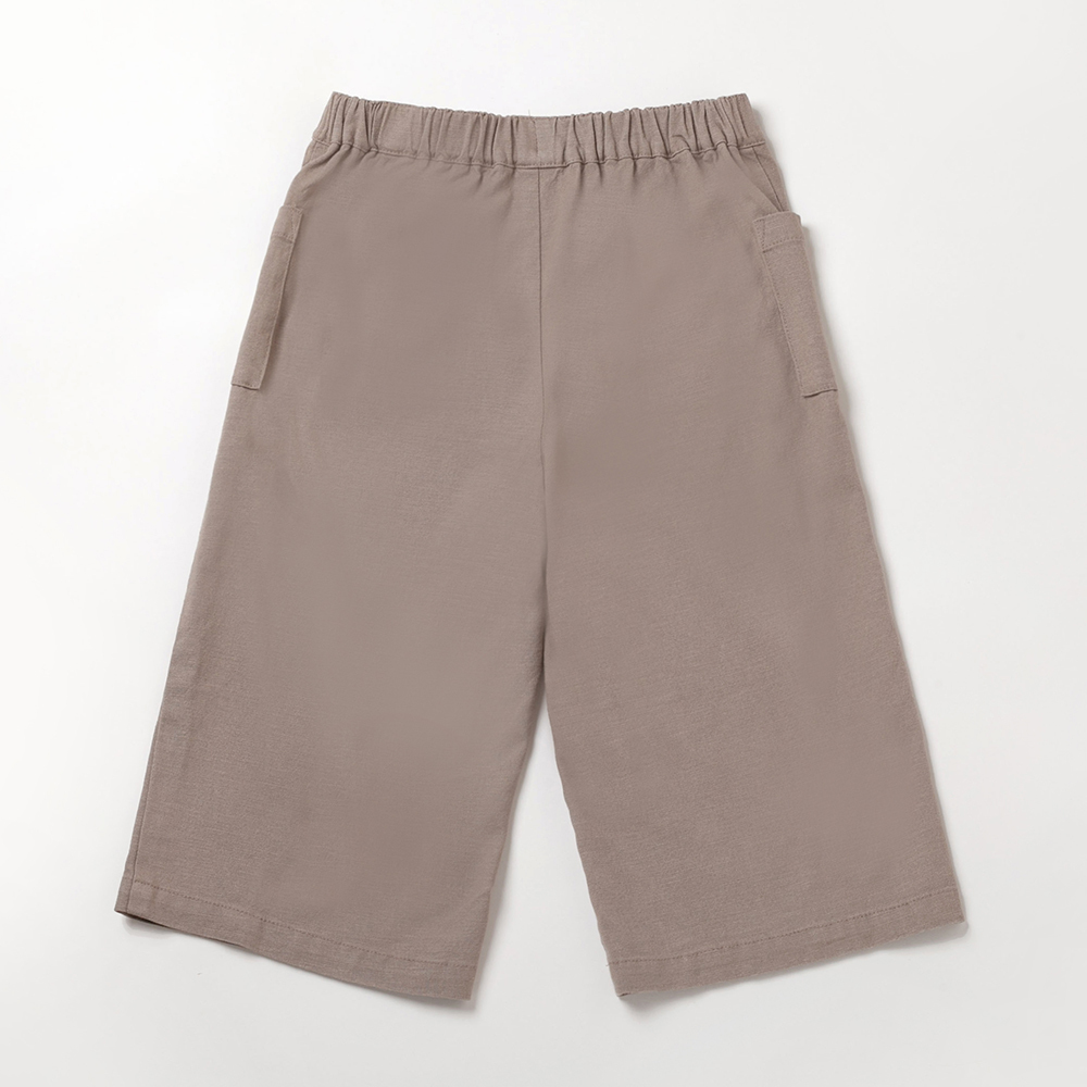 PIPPY森林系LOGO刺繡寬口褲 褐