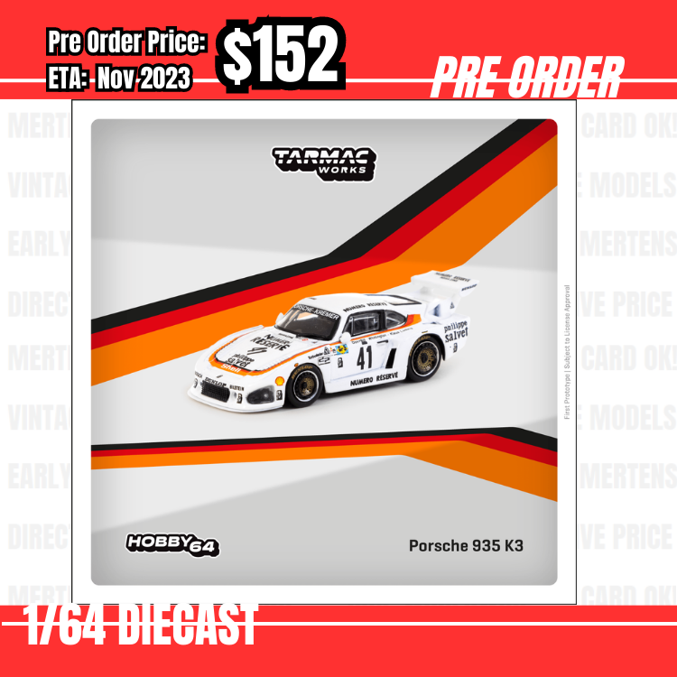 PO-$152 * Tarmac * 1:64 Porsche 935 K3  24h of Le Mans 1979 - Winner K. Ludwig / D. Whittington / B. Whittington [29/06]