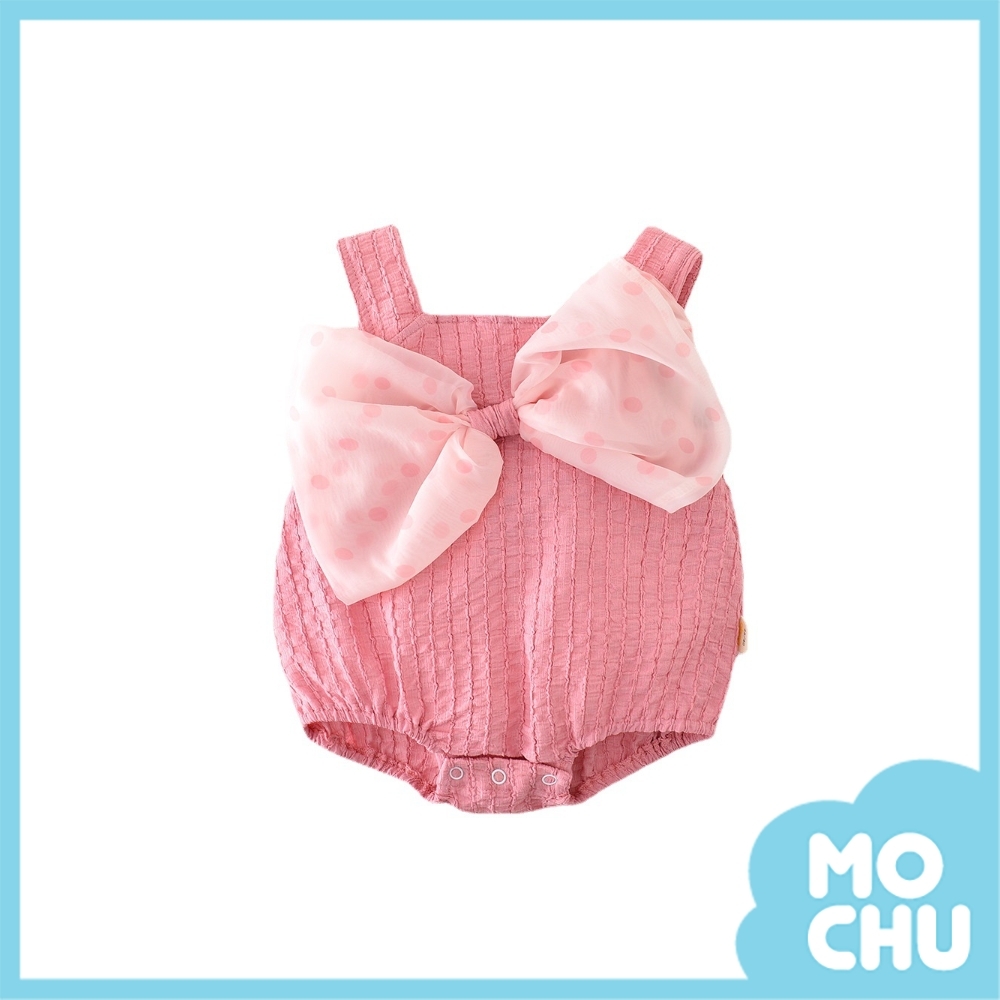 (73.90cm現貨)甜美公主蝴蝶結吊帶包屁衣