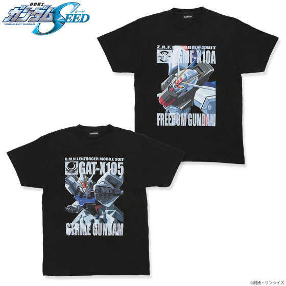 Pbandai 預訂2024/5月 機動戦士ガンダムSEED フルカラーTシャツ 第二弾 機動戰士 高達 Gundam Seed Tee (全2種）