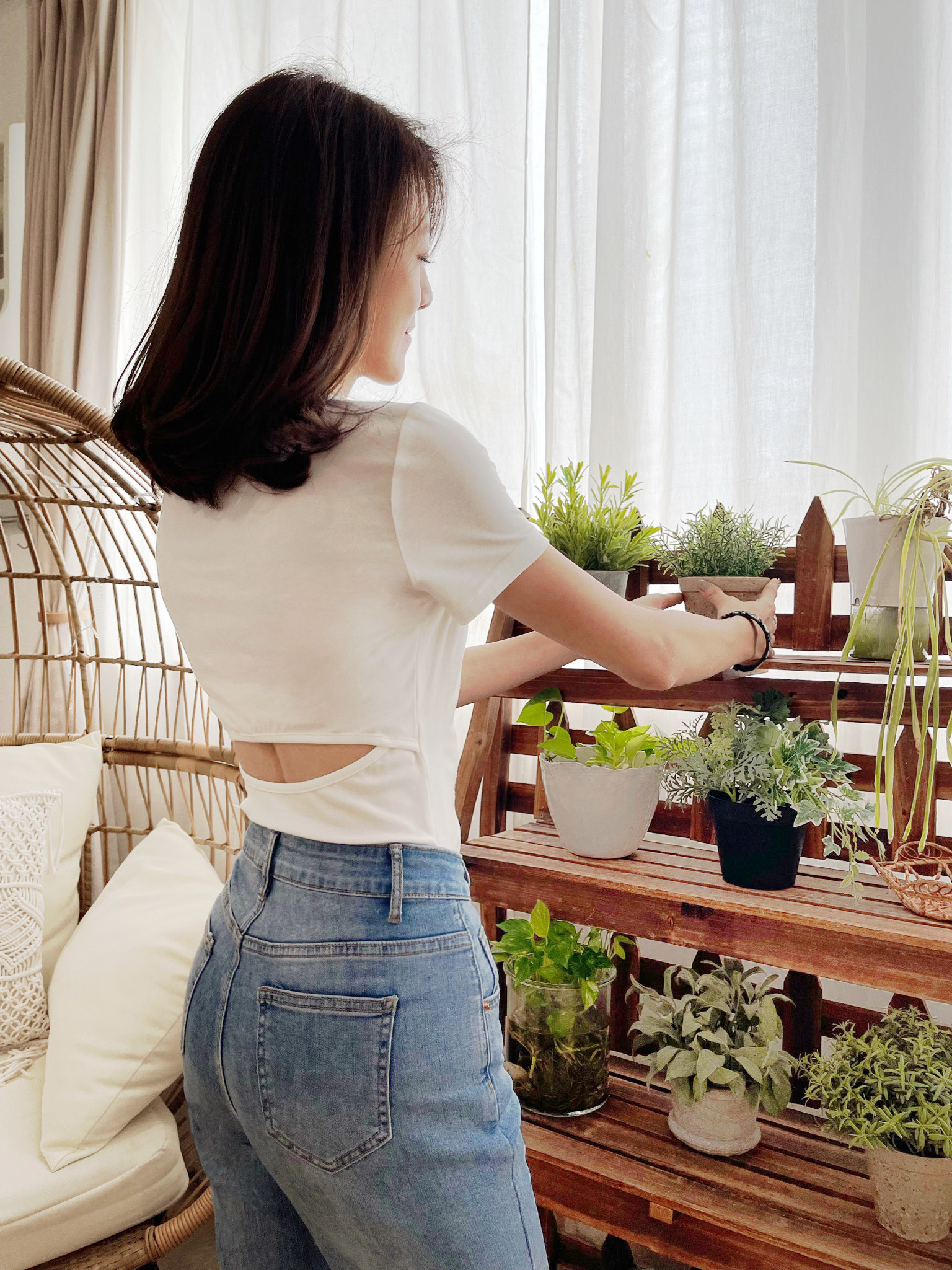 Back Cut-Out Cap Tee_TP237L12