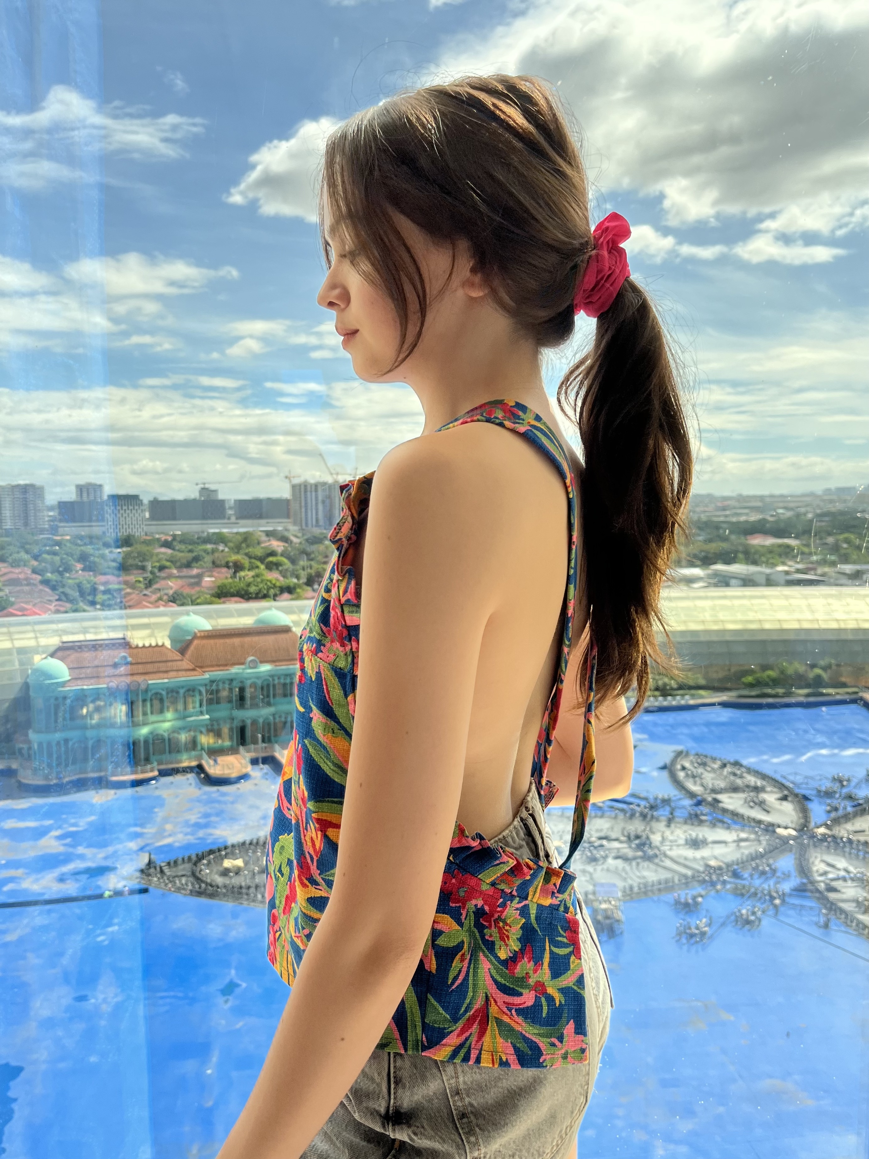 Flora Linen Blend Top