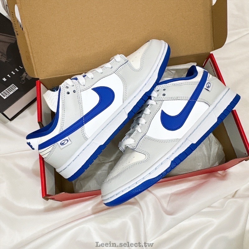 Nike Dunk Low Worldwide 白灰 皇家藍3M 低筒休閒鞋 女鞋 FB1841-110
