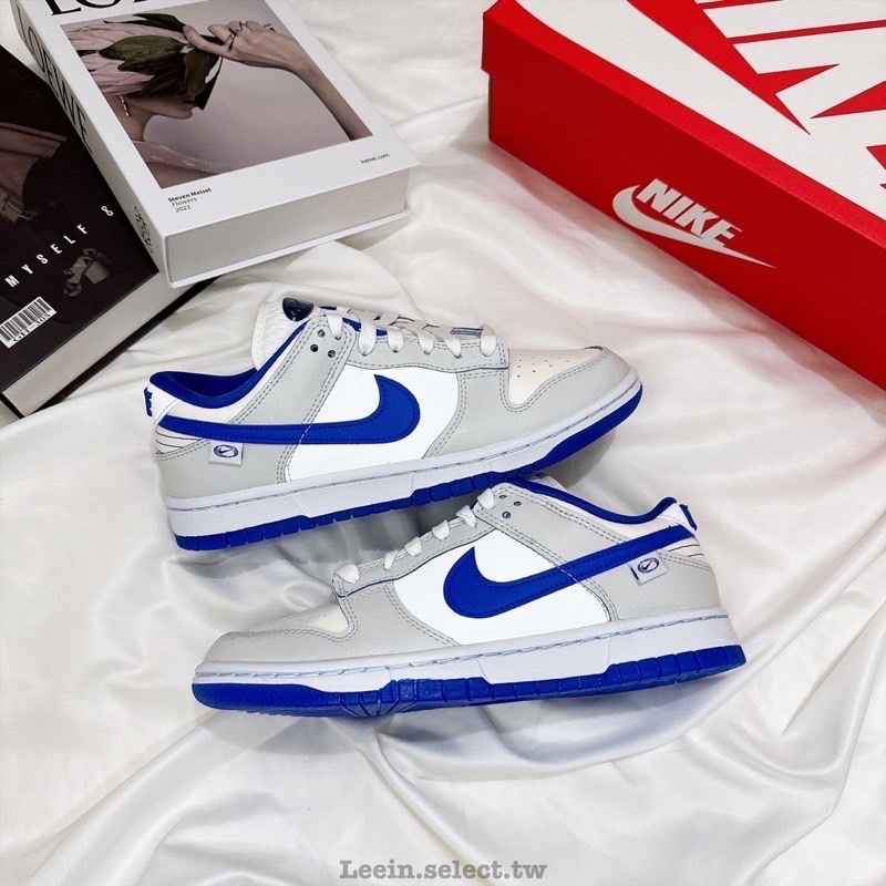 Nike Dunk Low Worldwide 白灰 皇家藍3M 低筒休閒鞋 女鞋 FB1841-110