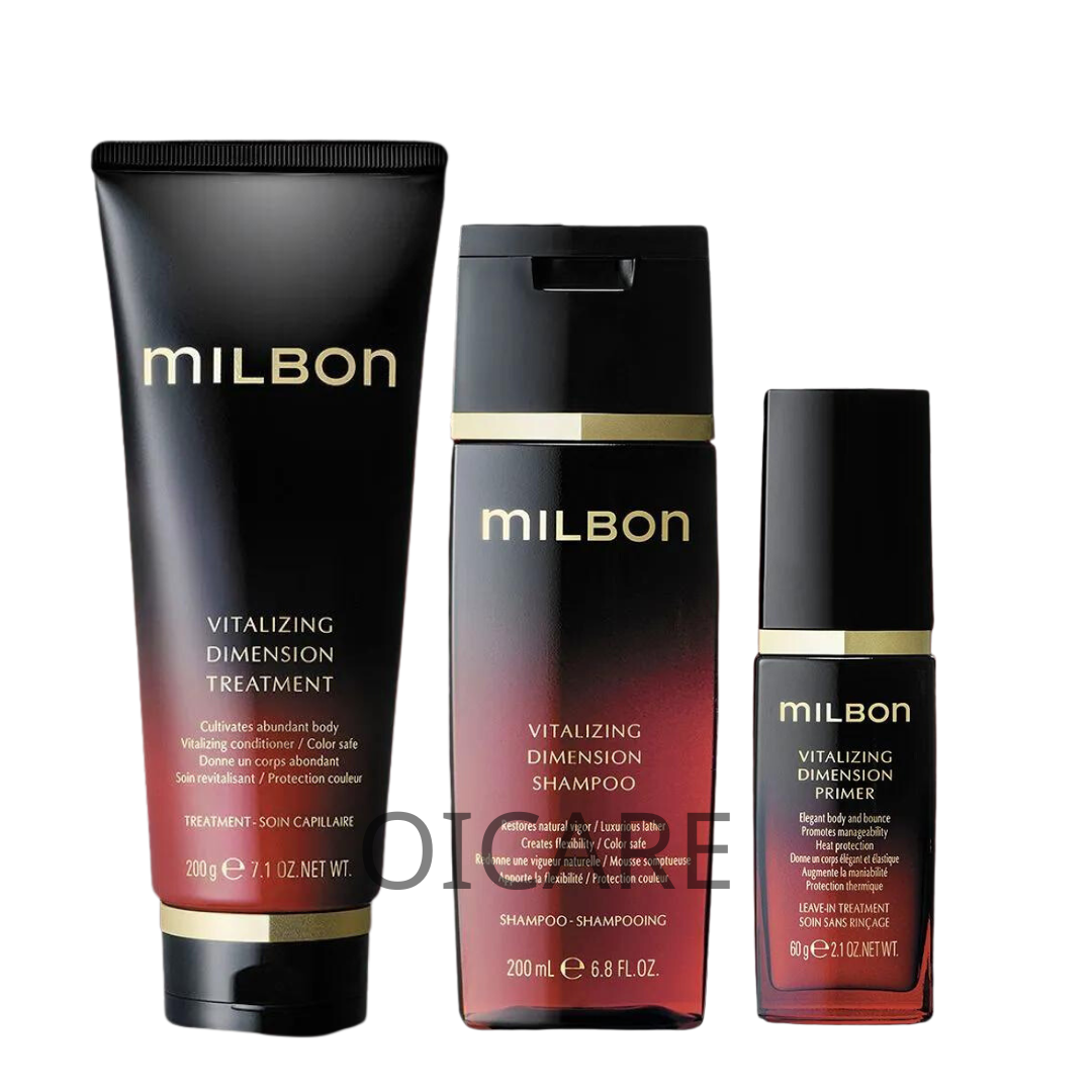 Milbon VITALIZING DIMENSION 200ml combo 套裝 (燙、染 頻率高髪質)