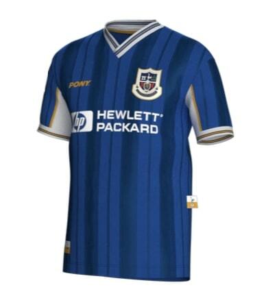 1997 Pony Tottenham Hotspur Retro Away Shirt - Blue