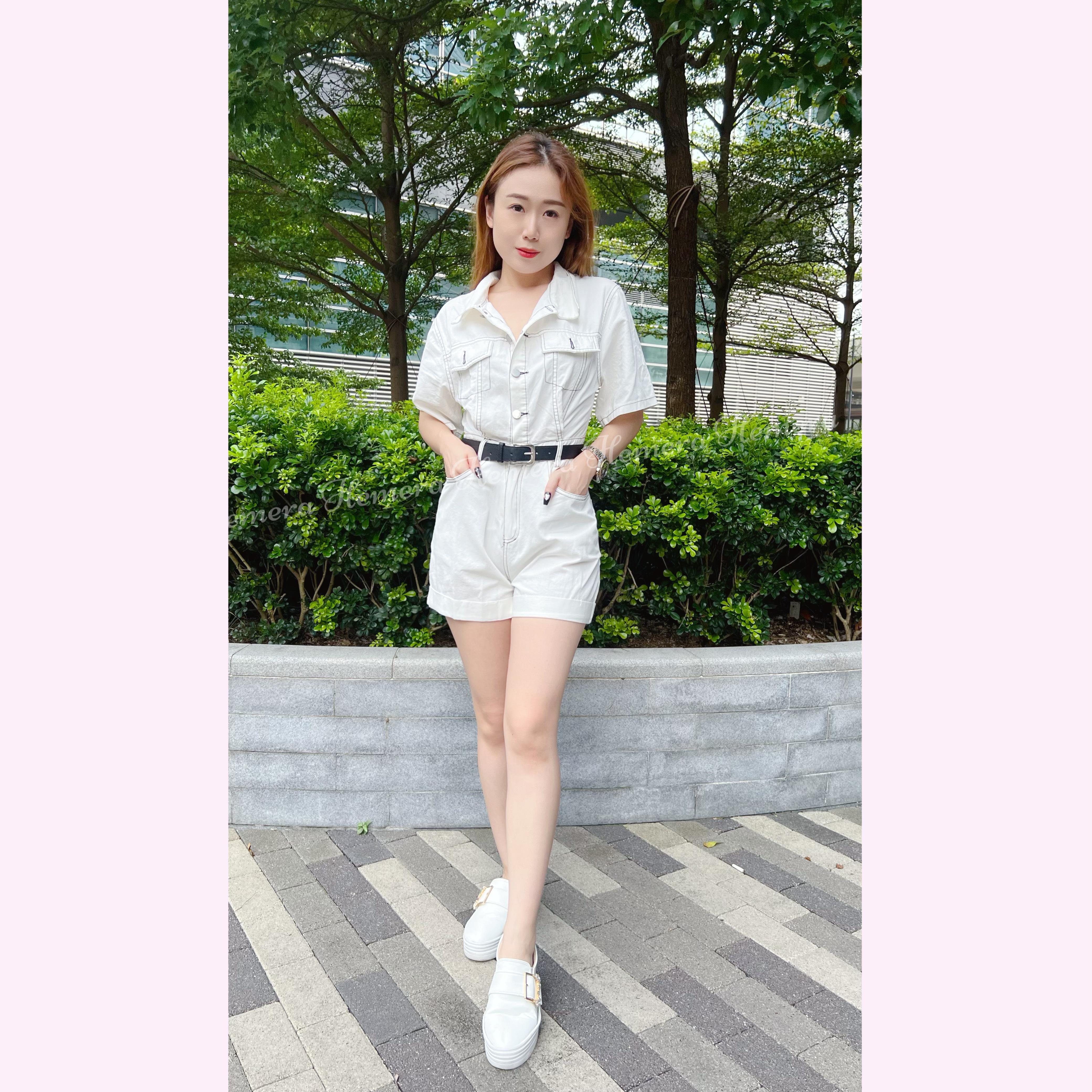 JS23S0708 休閒牛仔布連身褲