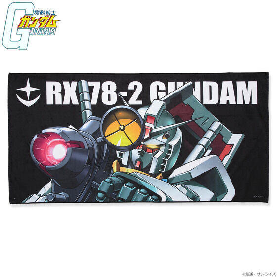 221106 Pbandai 預訂2025/1月 機動戦士ガンダム モビルスーツバスタオル（横）機動戰士 高達 Gundam 大毛巾 （橫）全7種