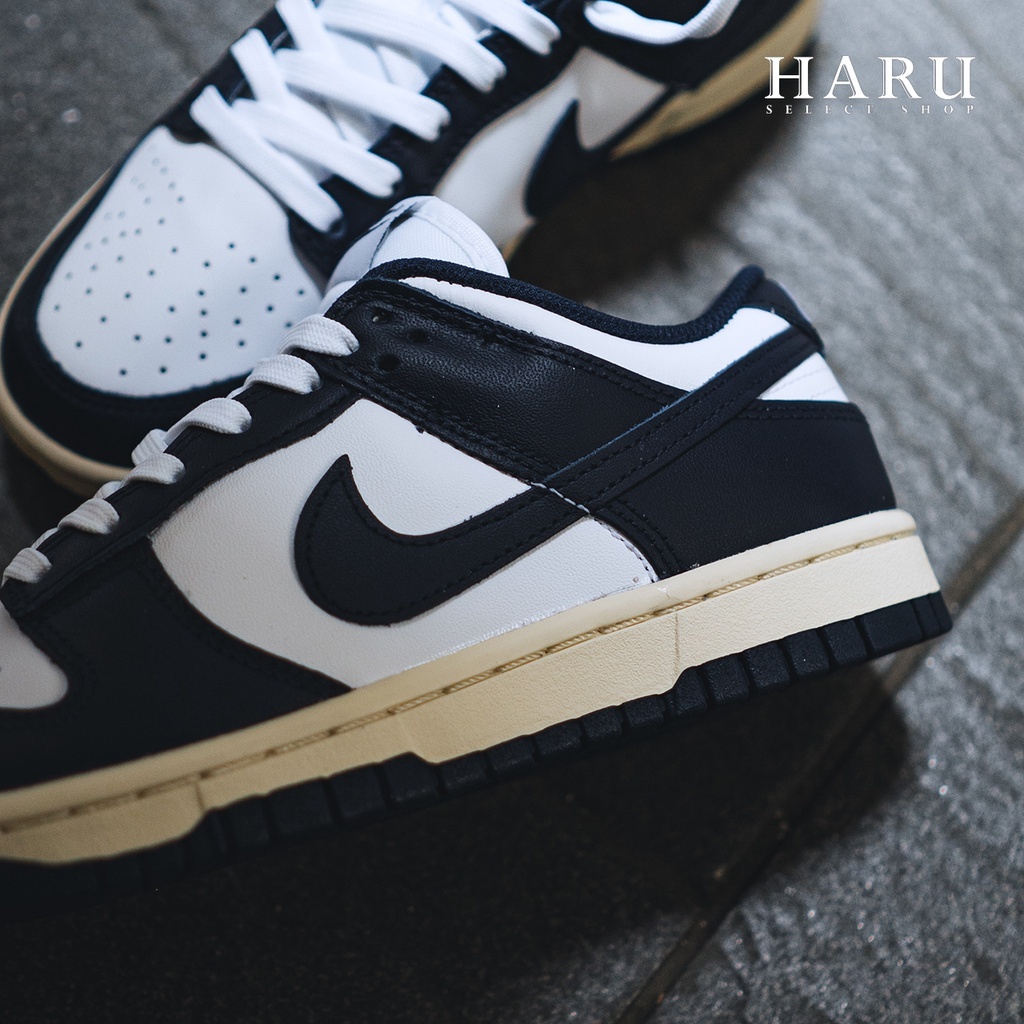 NIKE DUNK VINTAGE NAVY/GREEN 仿舊 奶油底 深藍  海軍藍 有男生尺寸 女生復古休閒鞋 DD1503-115