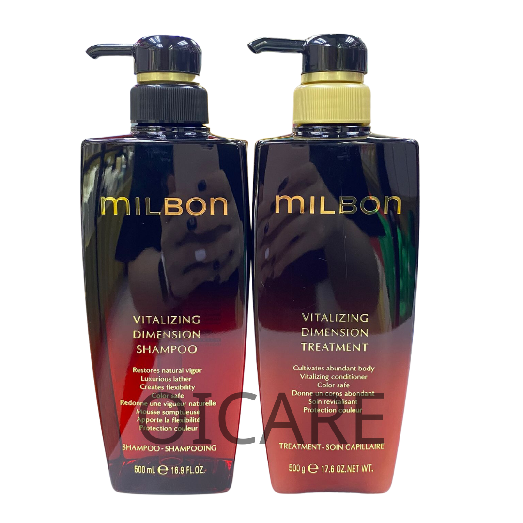 Milbon VITALIZING DIMENSION 500ml套裝 (燙、染 頻率高髪質)