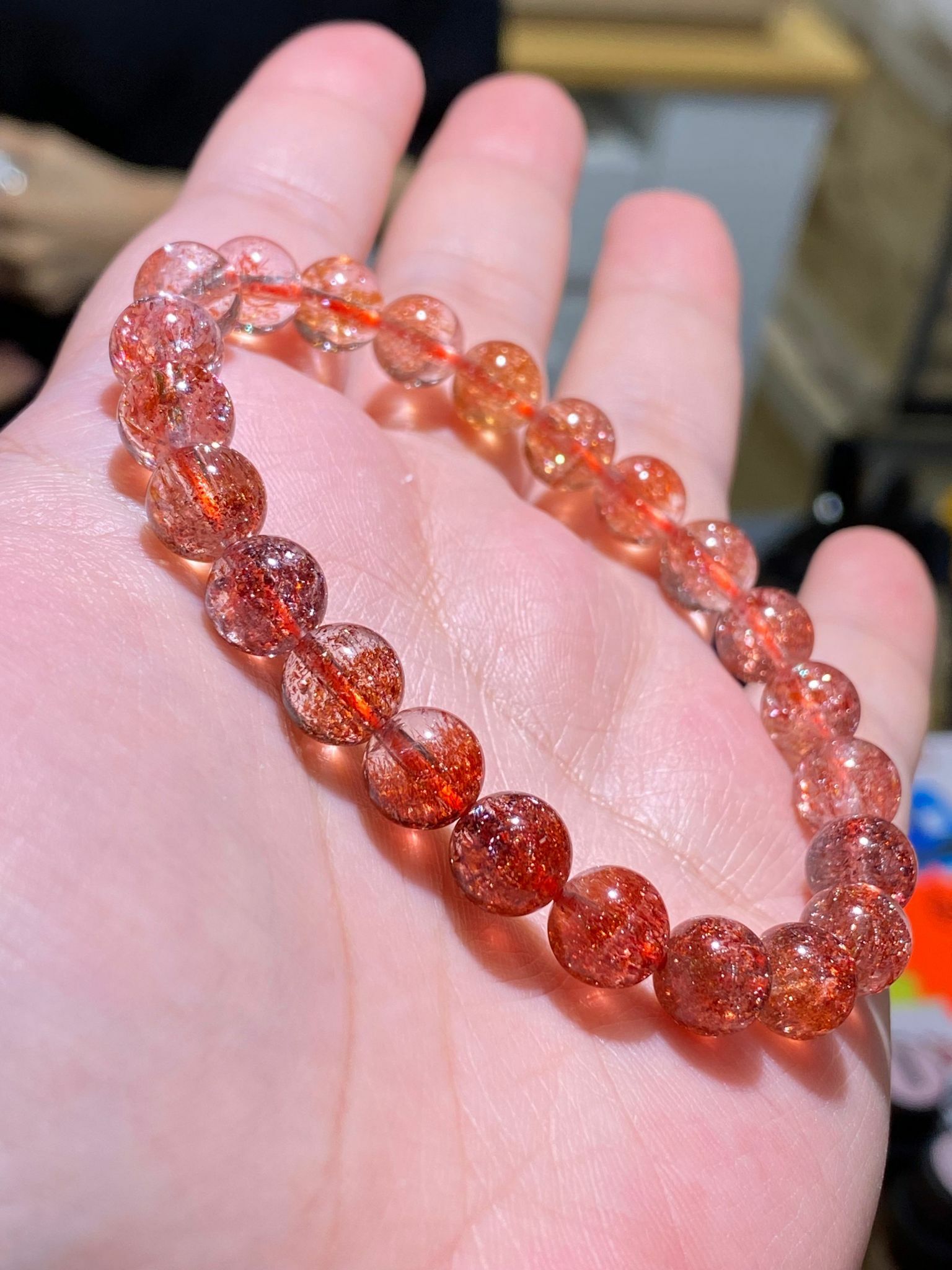 8-8.3mm極稀漸變金草莓橙超七