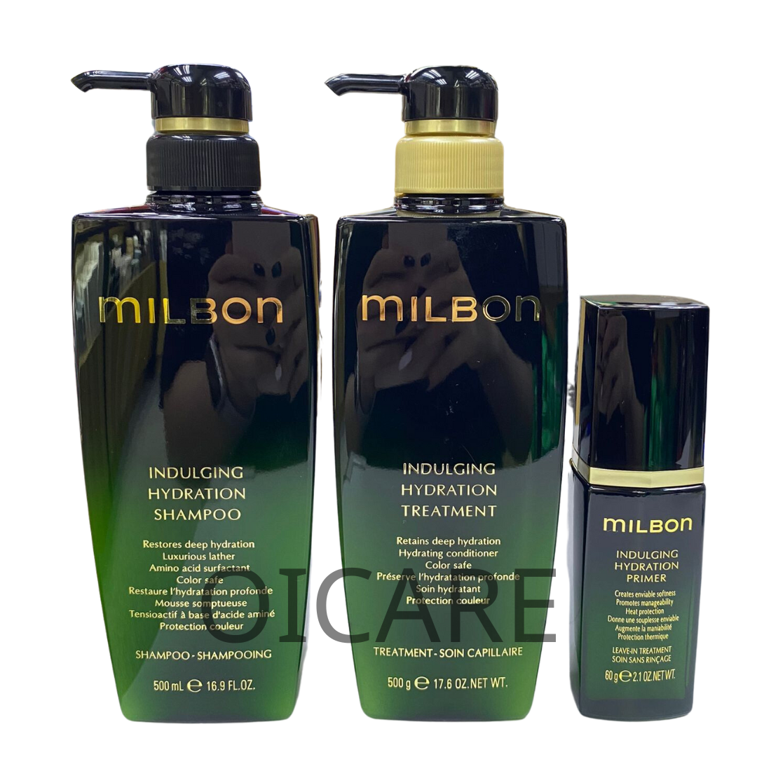Milbon INDULGING HYDRATION 500ml combo套裝 (乾燥,毛躁髪質)